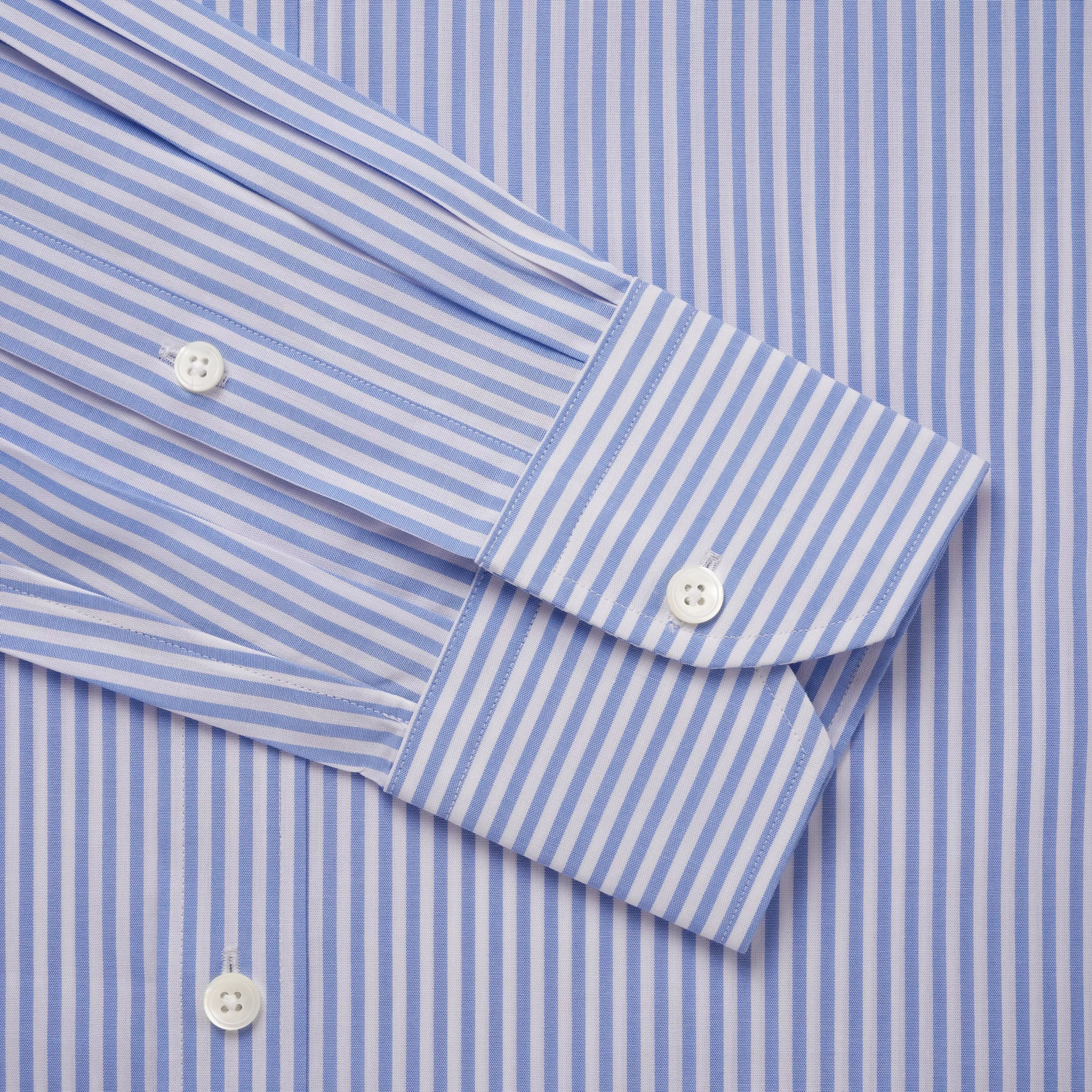 Blue & White Classic Fit Panama Stripe Dress Shirt sold by Thomas Pink product image thumbnail 2