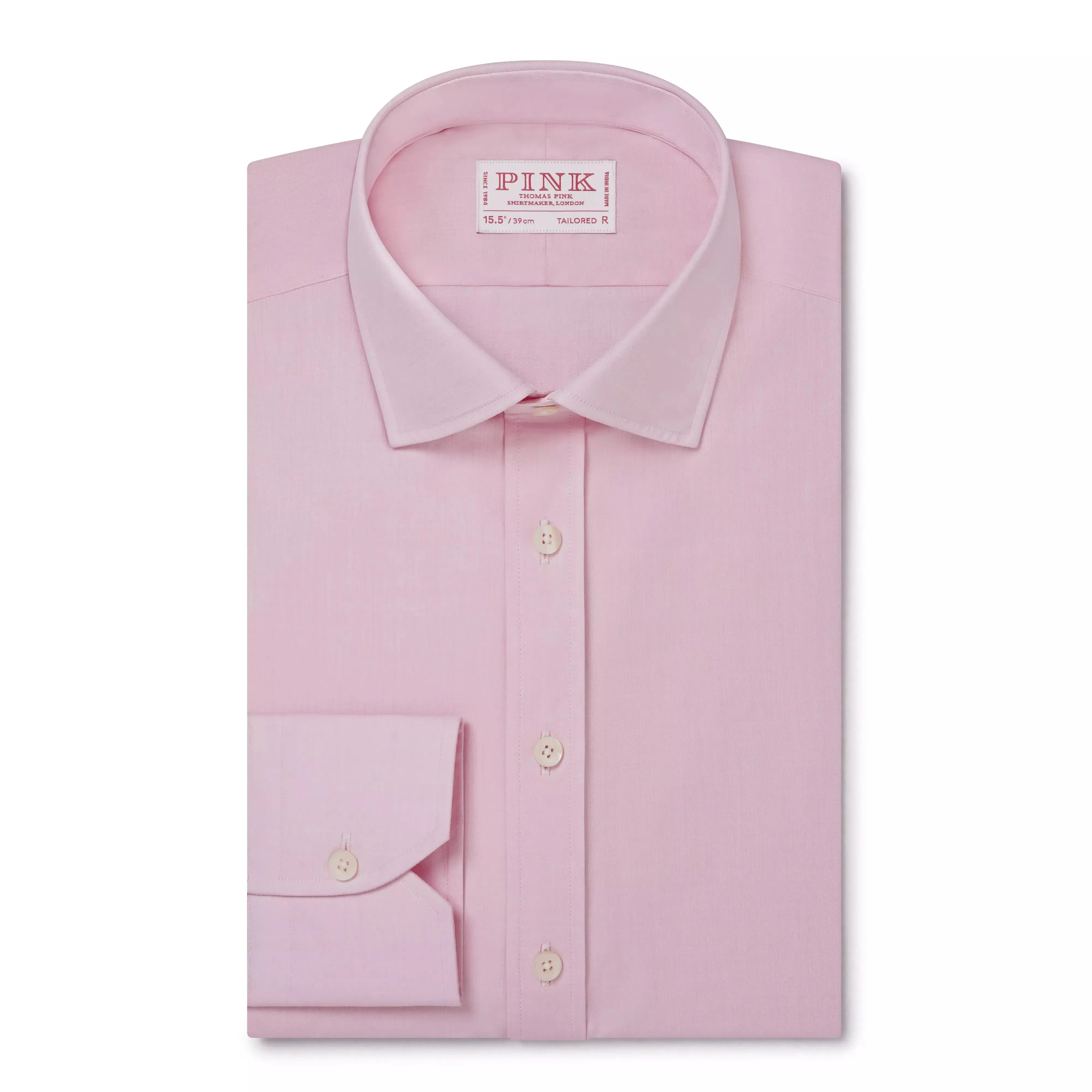 Pale Pink Tailored Fit Ramses Poplin Dress Shirt sold by Thomas Pink