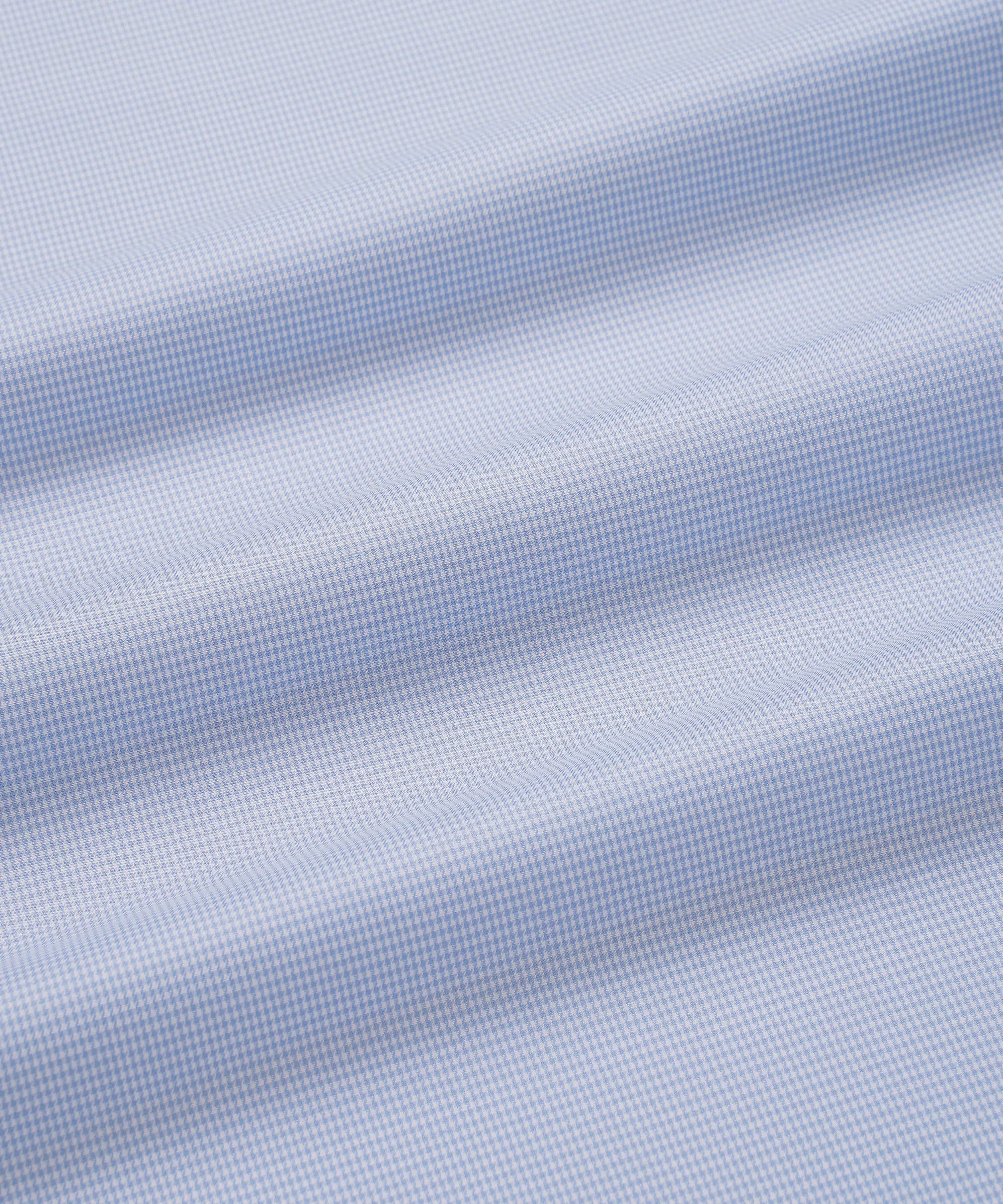 Blue & White Tailored Fit French Cuff Micro Puppytooth Dress Shirt sold by Thomas Pink product image thumbnail 4