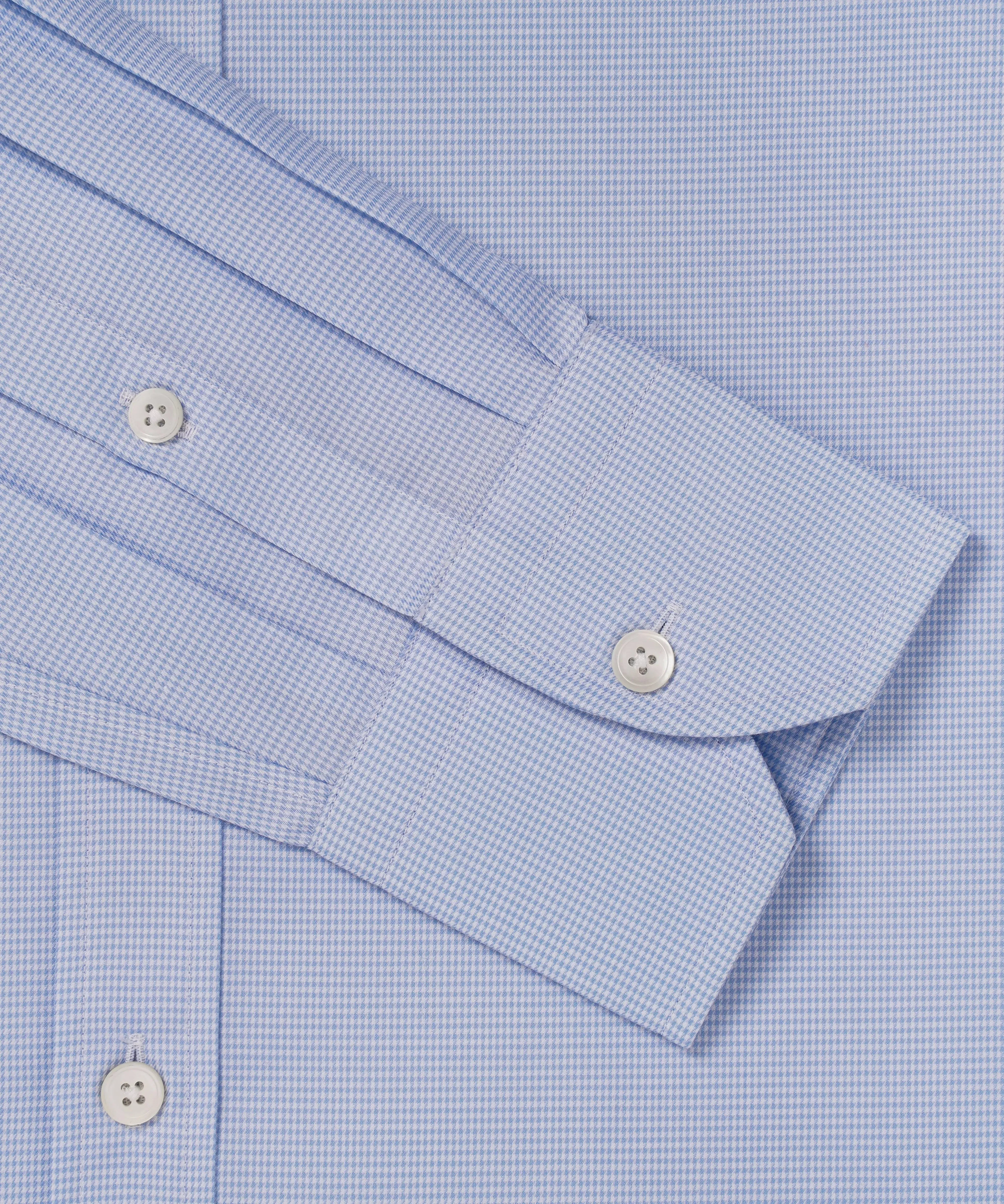 Blue & White Slim Fit Micro Puppytooth Dress Shirt sold by Thomas Pink product image thumbnail 2