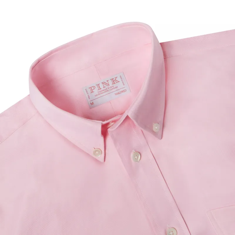 Pale Pink Tailored Fit Business Casual Button Down Weekend Oxford Shirt sold by Thomas Pink