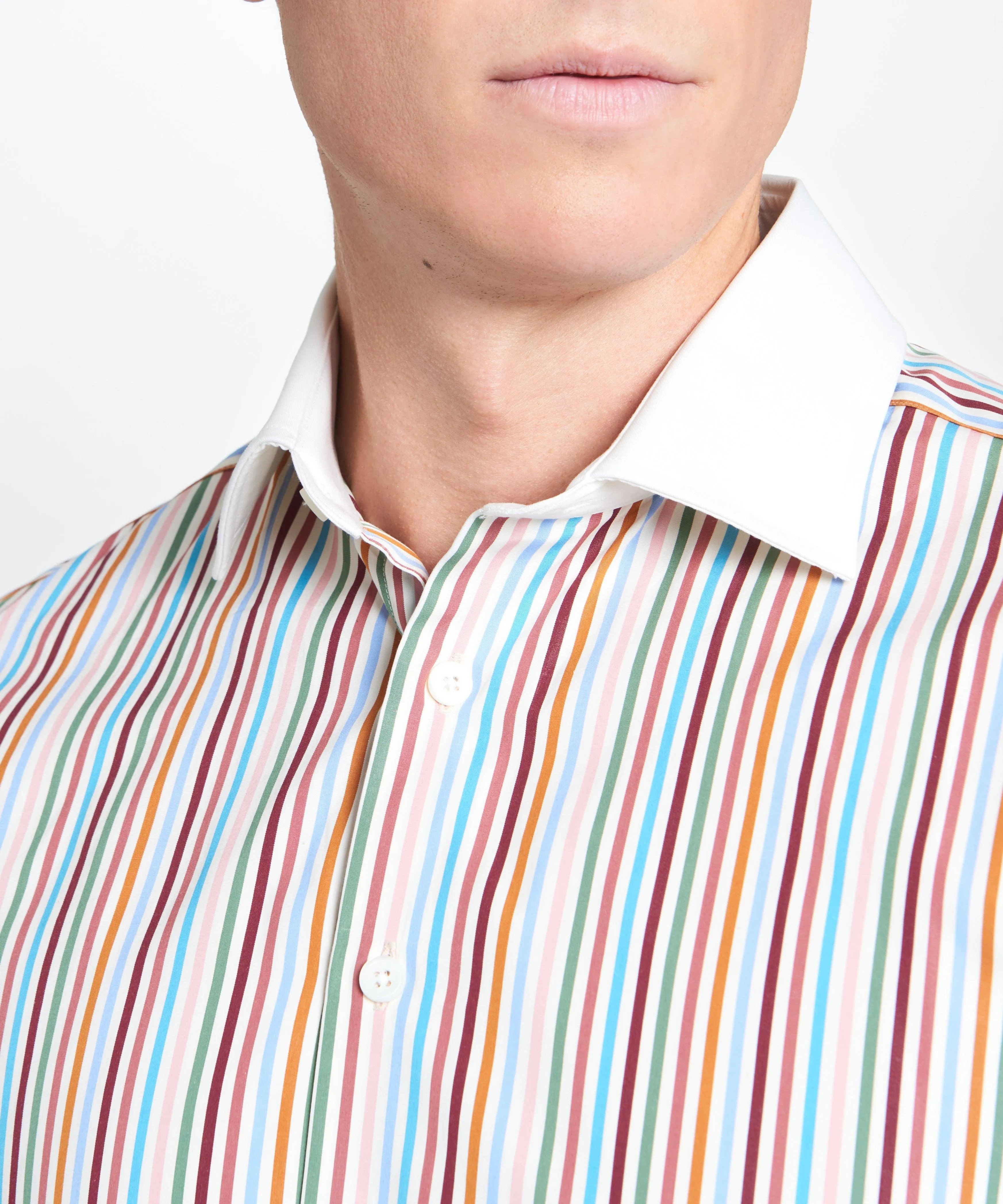 Multicolour Classic Fit Multi Bengal Stripe Dress Shirt sold by Thomas Pink product image thumbnail 4