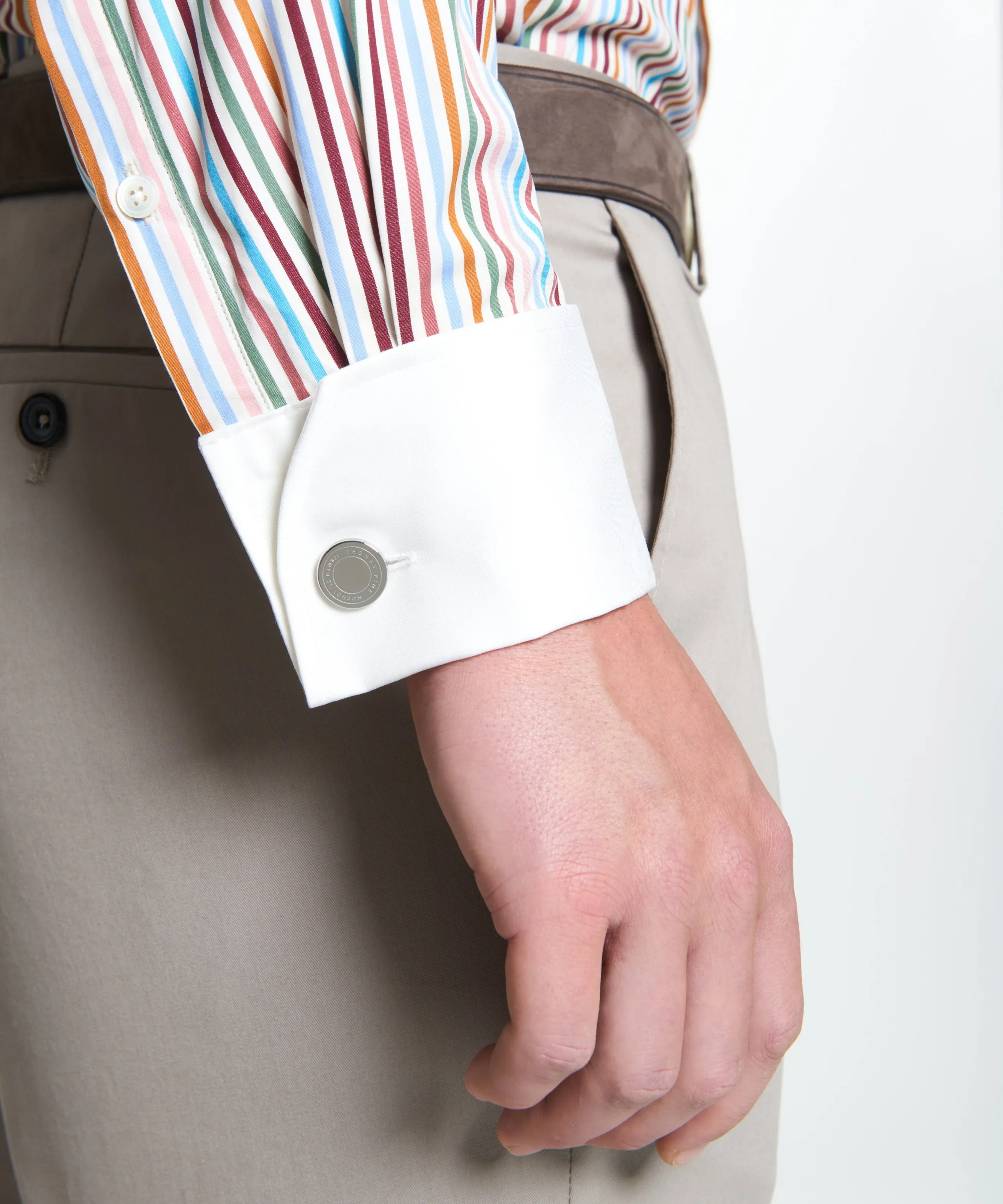 Multicolour Classic Fit Multi Bengal Stripe Dress Shirt sold by Thomas Pink product image thumbnail 2