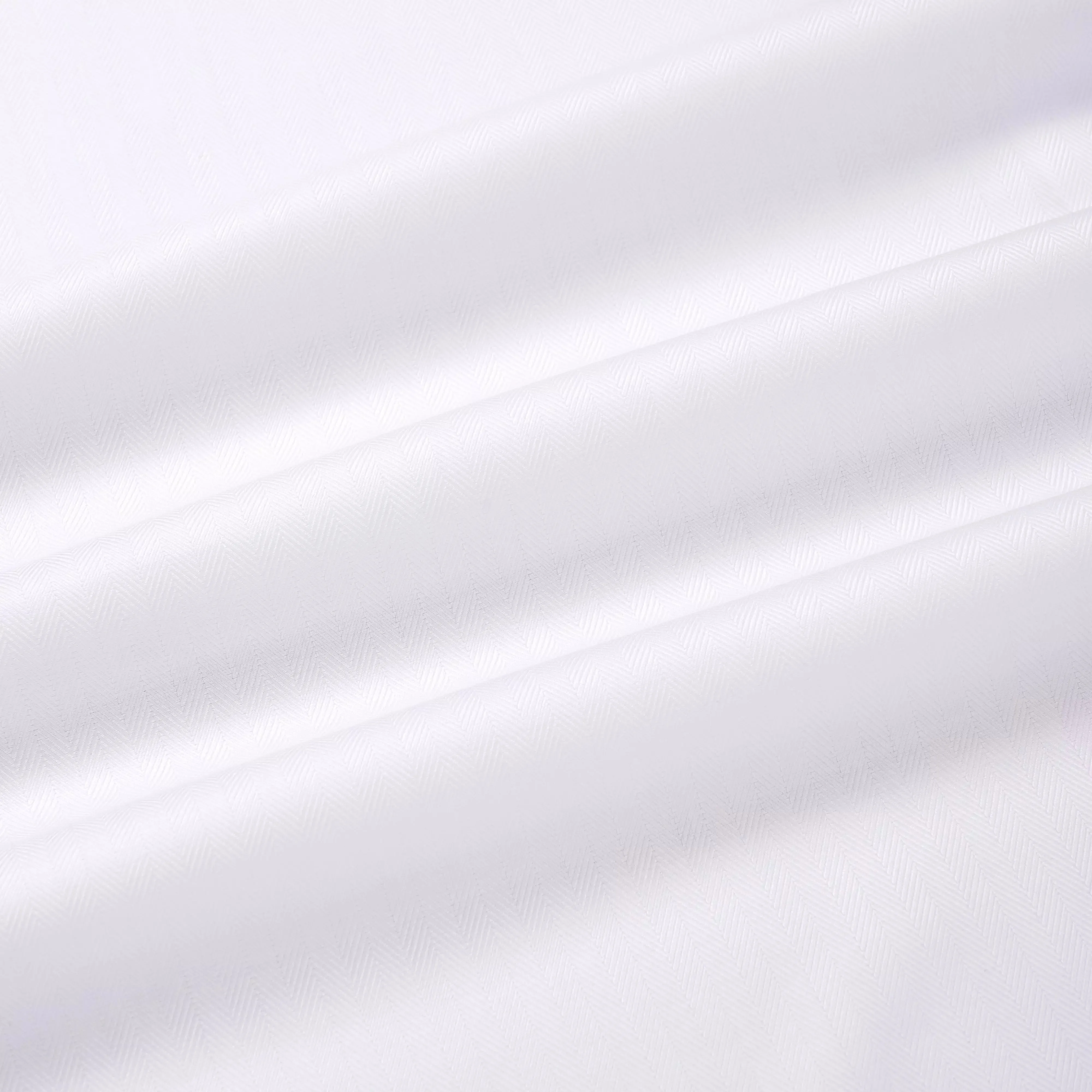 White Tailored Fit Twill Herringbone Dress Shirt sold by Thomas Pink product image thumbnail 4