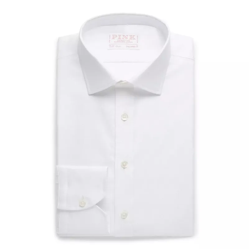 White Tailored Fit Royal Oxford Dress Shirt sold by Thomas Pink