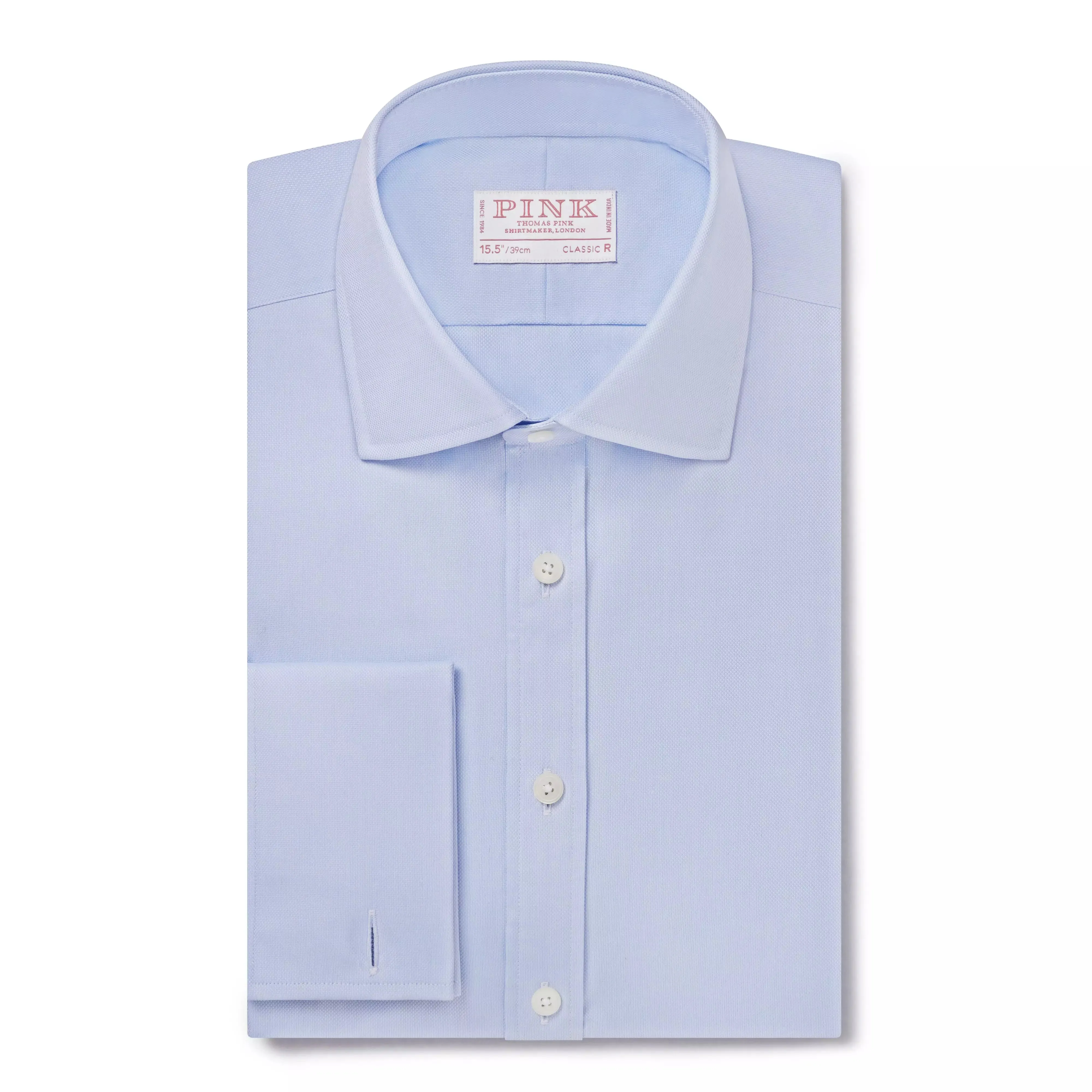 Pale Blue Classic Fit French Cuff Royal Oxford Dress Shirt sold by Thomas Pink