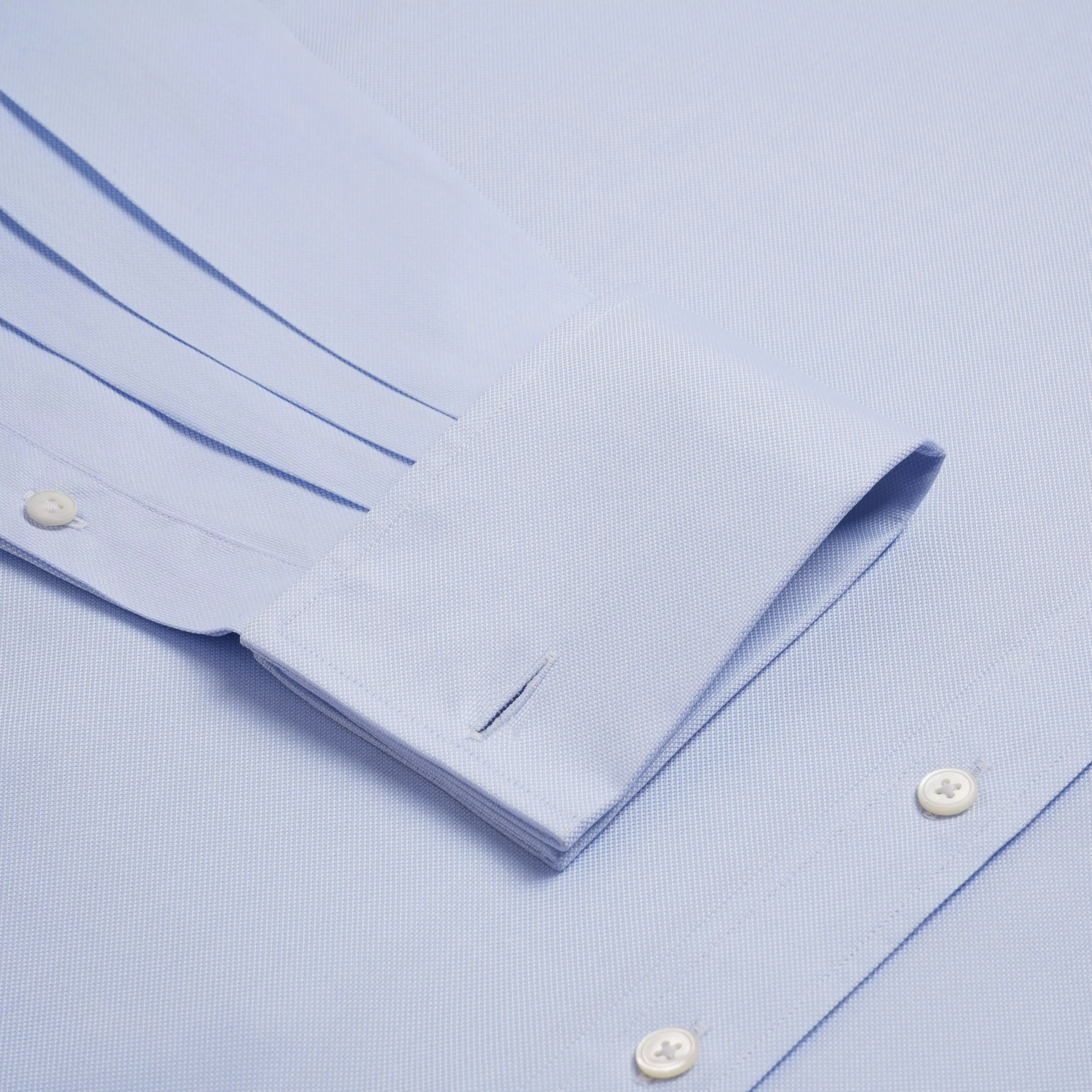 Pale Blue Classic Fit French Cuff Royal Oxford Dress Shirt sold by Thomas Pink product image thumbnail 3
