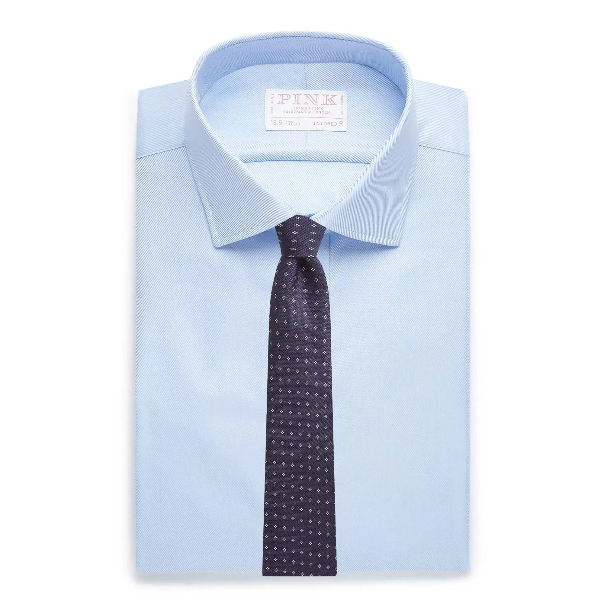 Pale Blue Tailored Fit Royal Twill Dress Shirt sold by Thomas Pink product image thumbnail 2