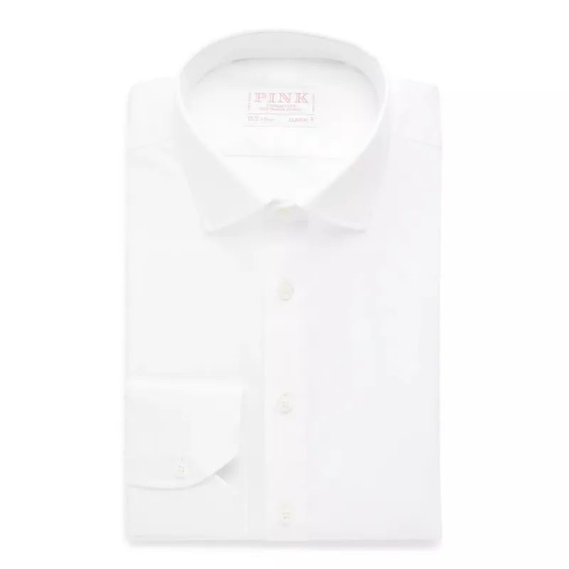 White Classic Fit Royal Oxford Dress Shirt sold by Thomas Pink
