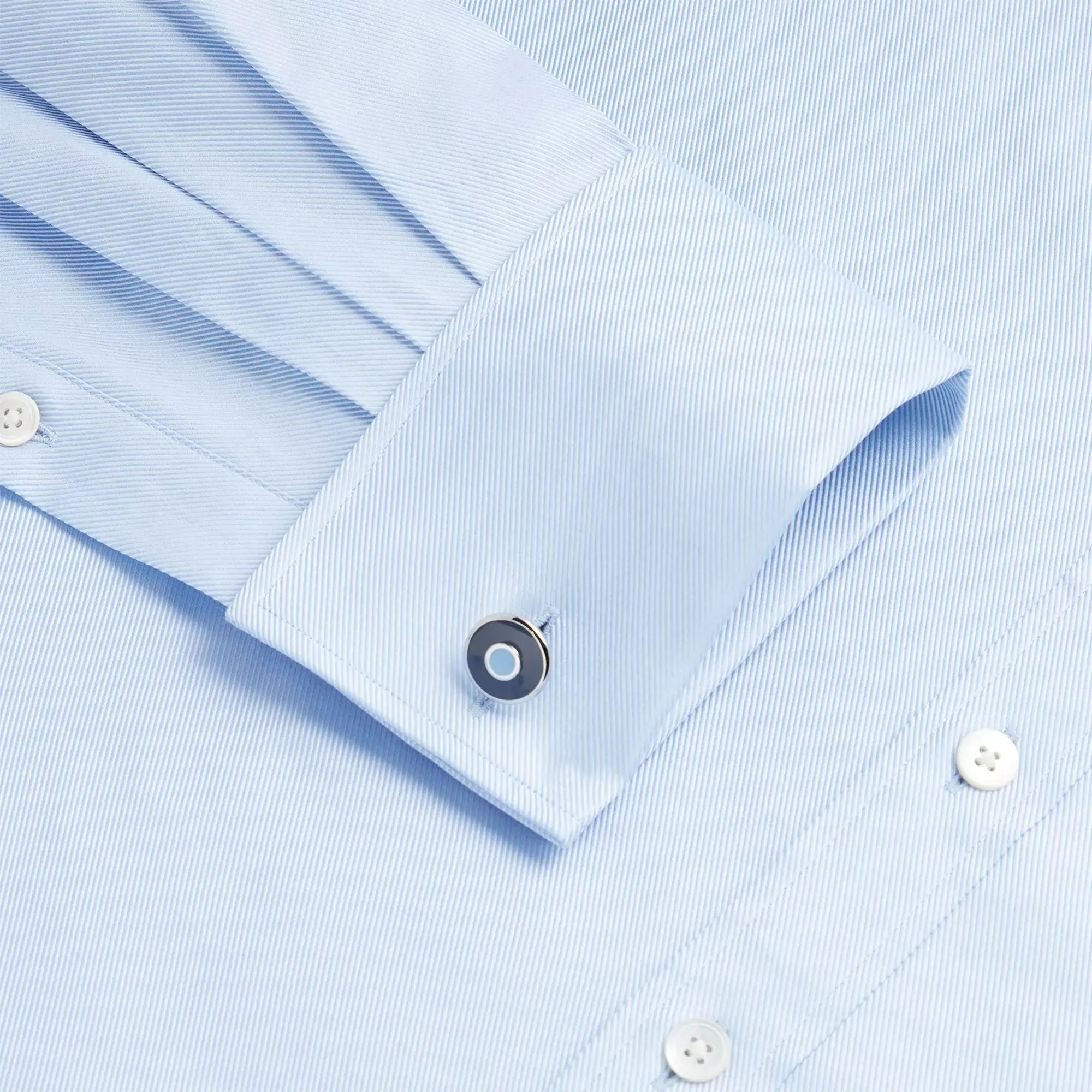 Pale Blue Classic Fit French Cuff Royal Twill Dress Shirt sold by Thomas Pink product image thumbnail 2