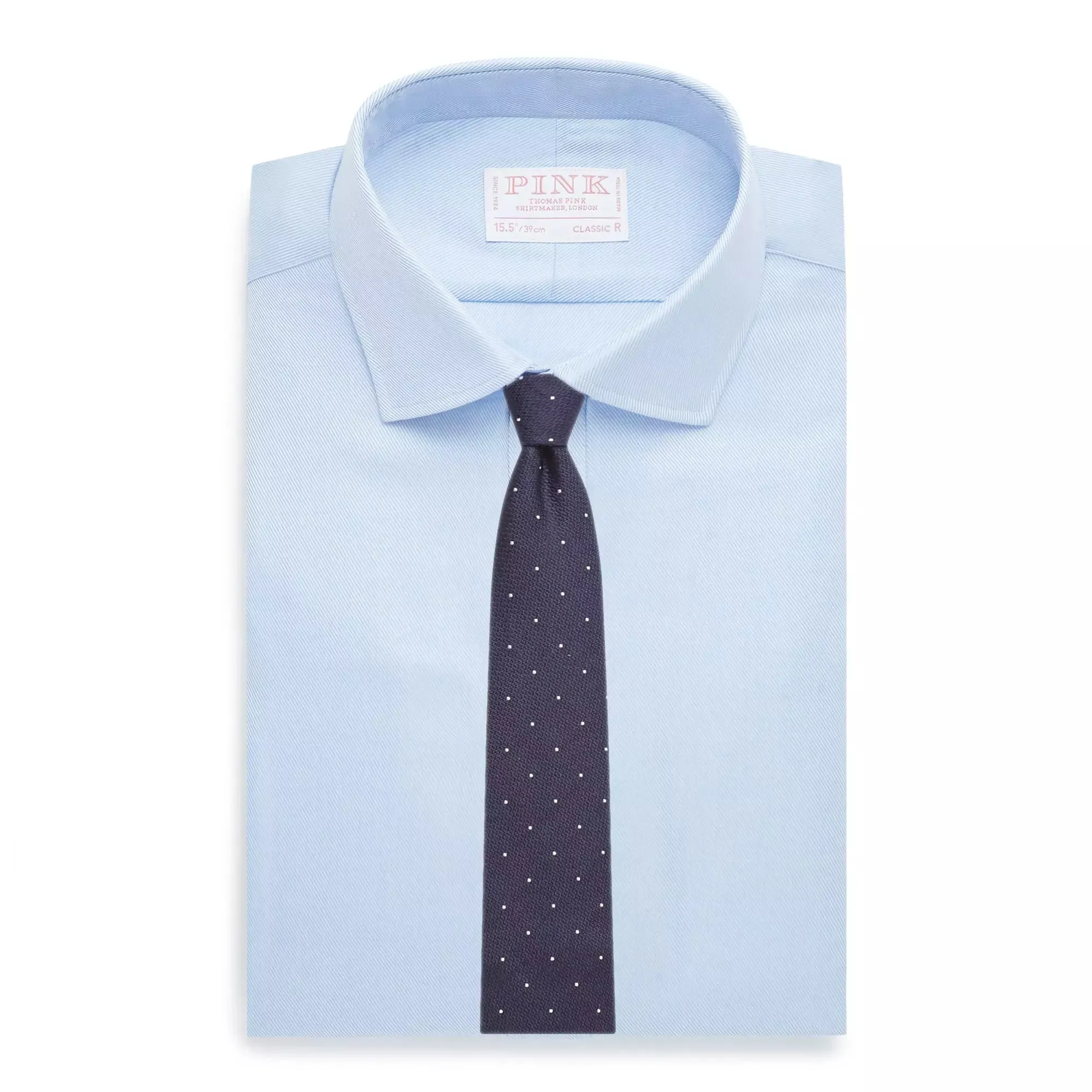 Pale Blue Classic Fit French Cuff Royal Twill Dress Shirt sold by Thomas Pink product image thumbnail 3