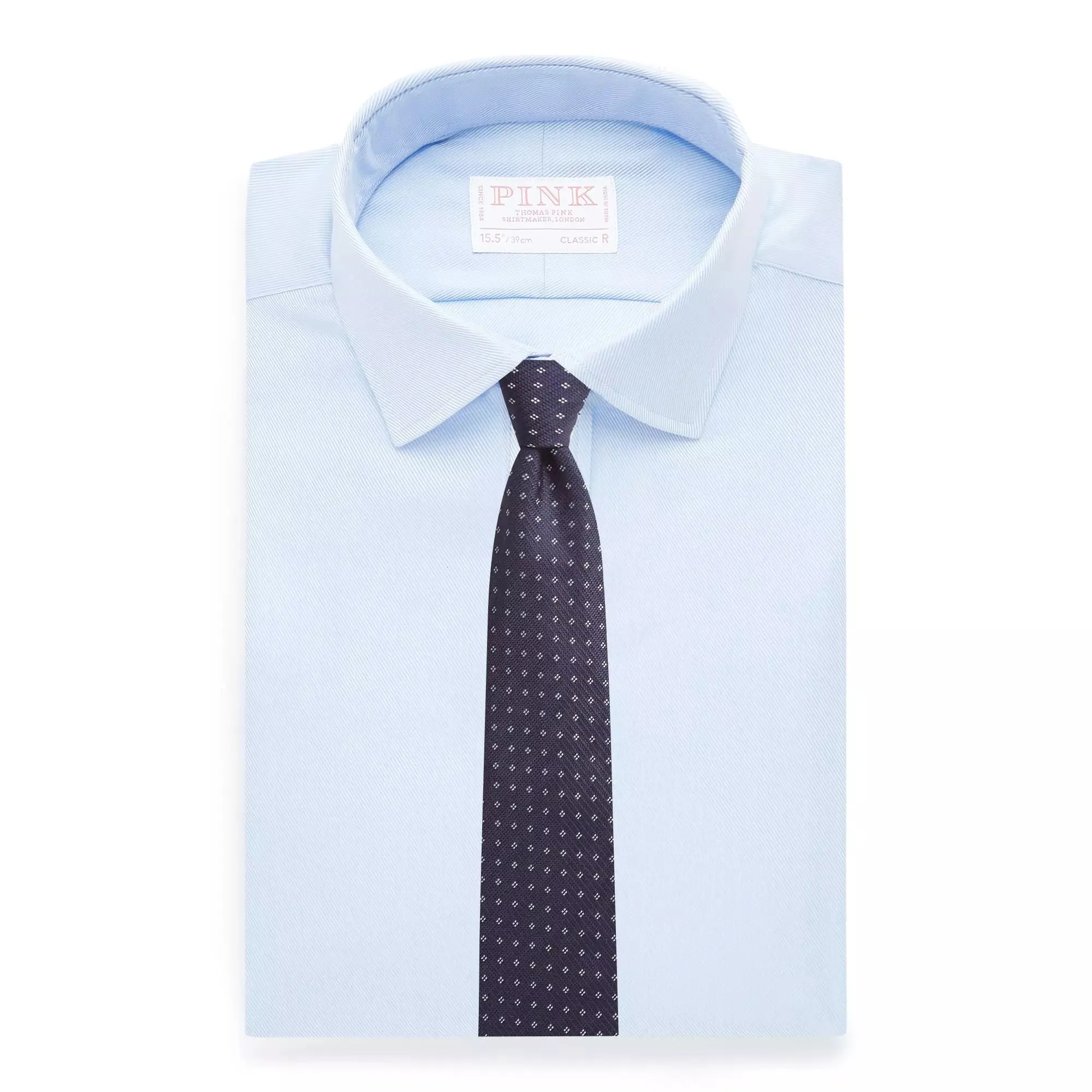 Pale Blue Classic Fit Royal Twill Dress Shirt sold by Thomas Pink product image thumbnail 2