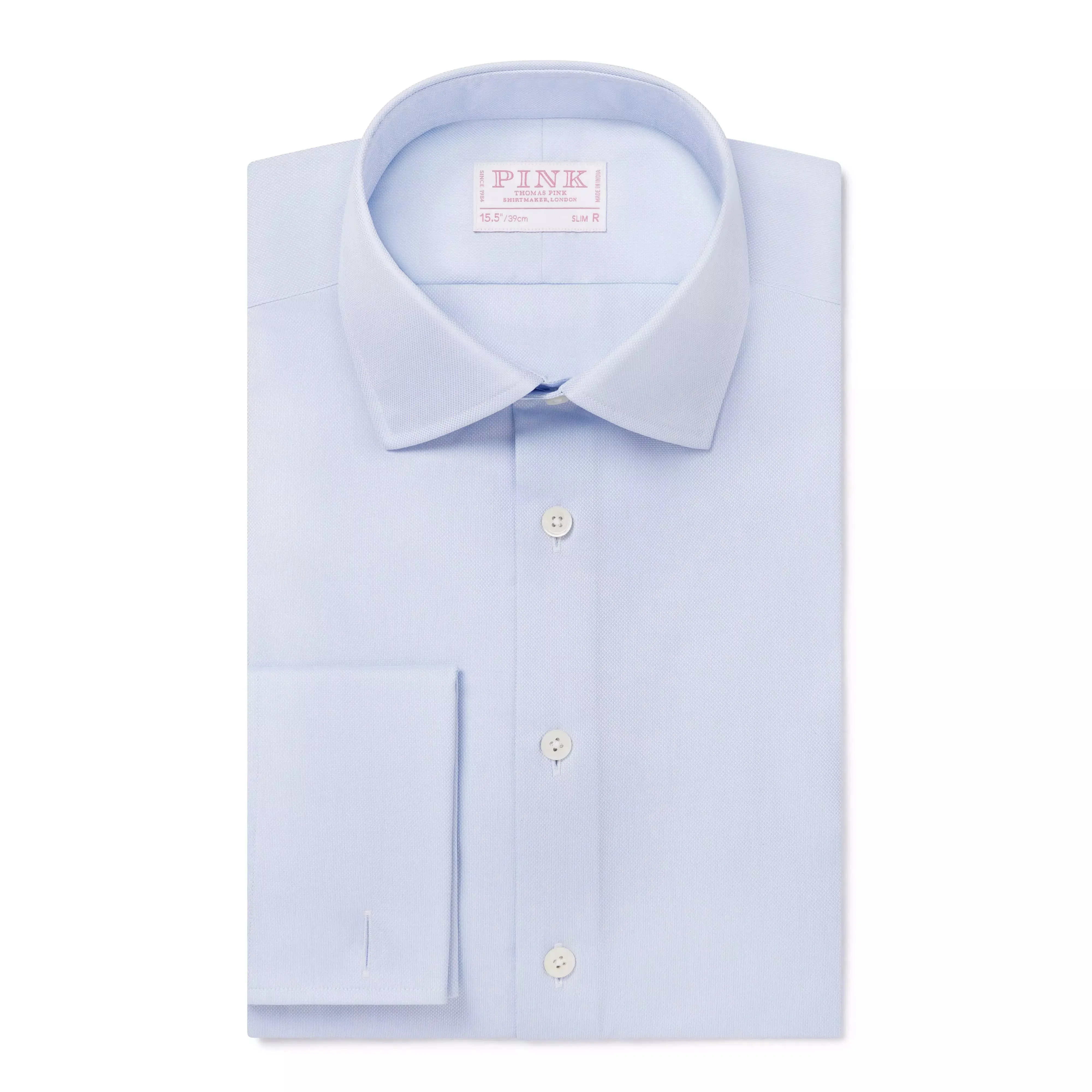 Pale Blue Slim Fit French Cuff Royal Oxford Dress Shirt sold by Thomas Pink