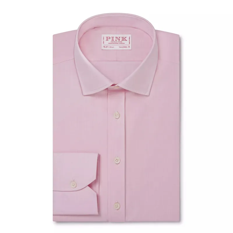 Pale Pink Tailored Fit Essential Poplin Formal Shirt made by Thomas Pink