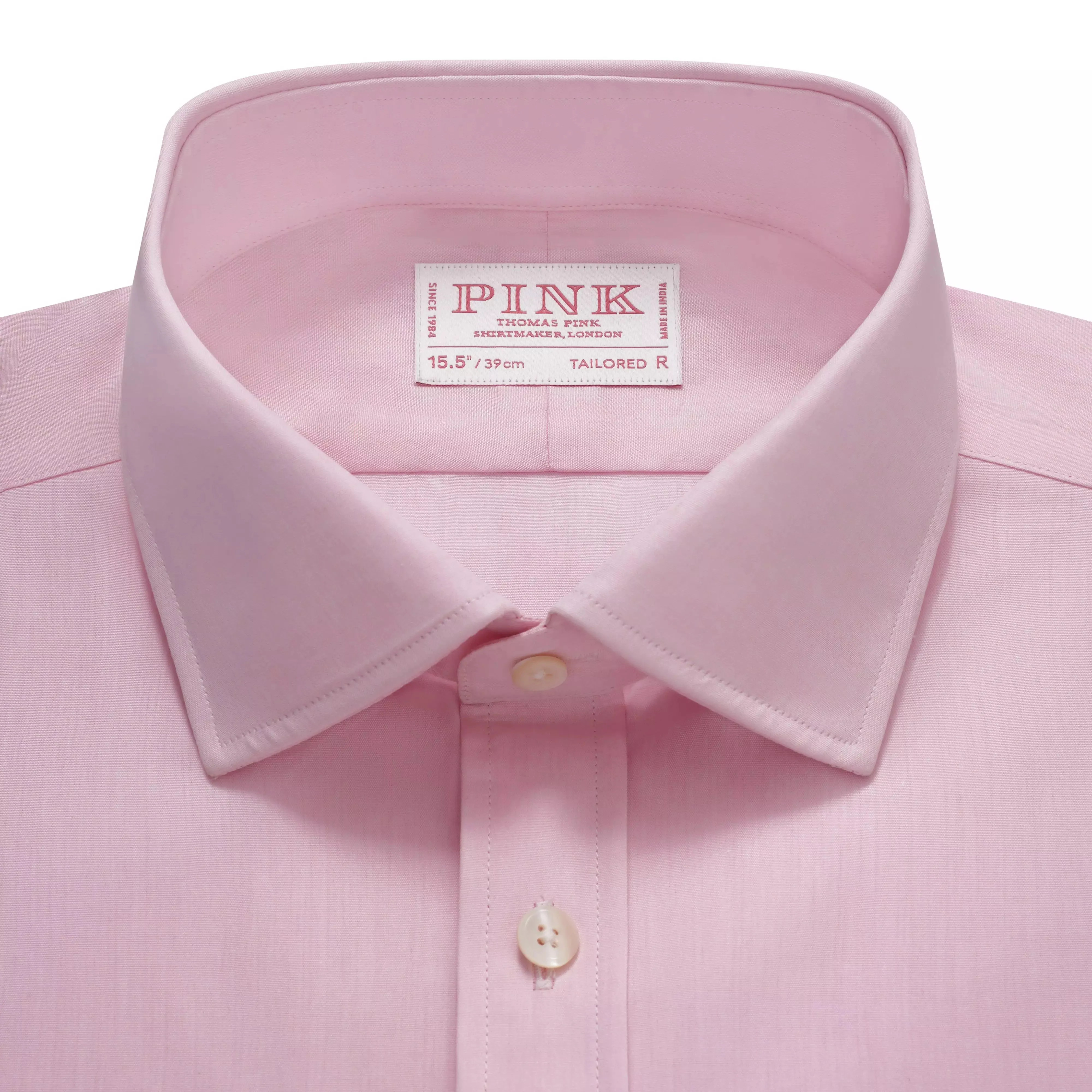 Pale Pink Tailored Fit Essential Poplin Formal Shirt sold by Thomas Pink product image thumbnail 3