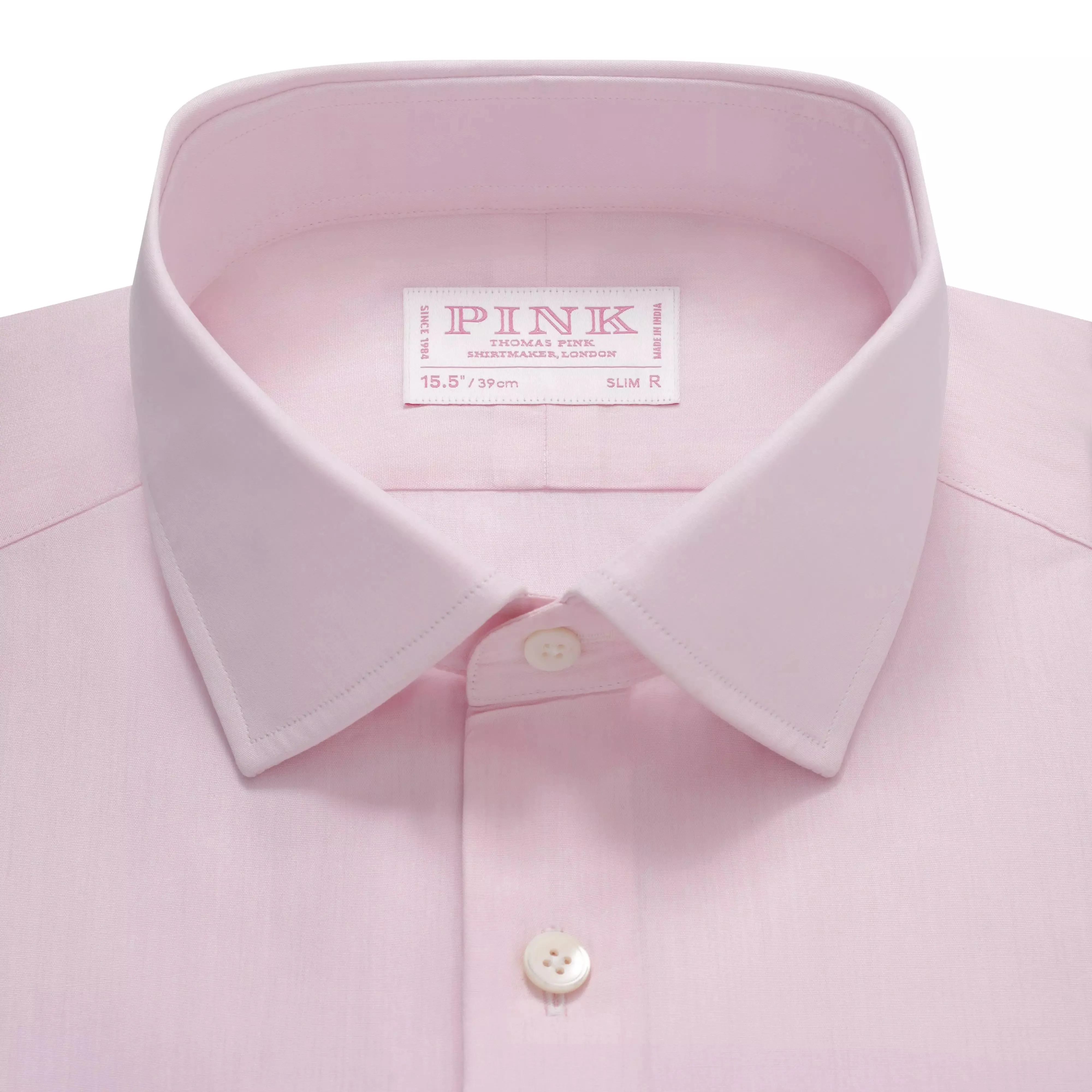 Pale Pink Slim Fit Essential Poplin Formal Shirt sold by Thomas Pink product image thumbnail 3