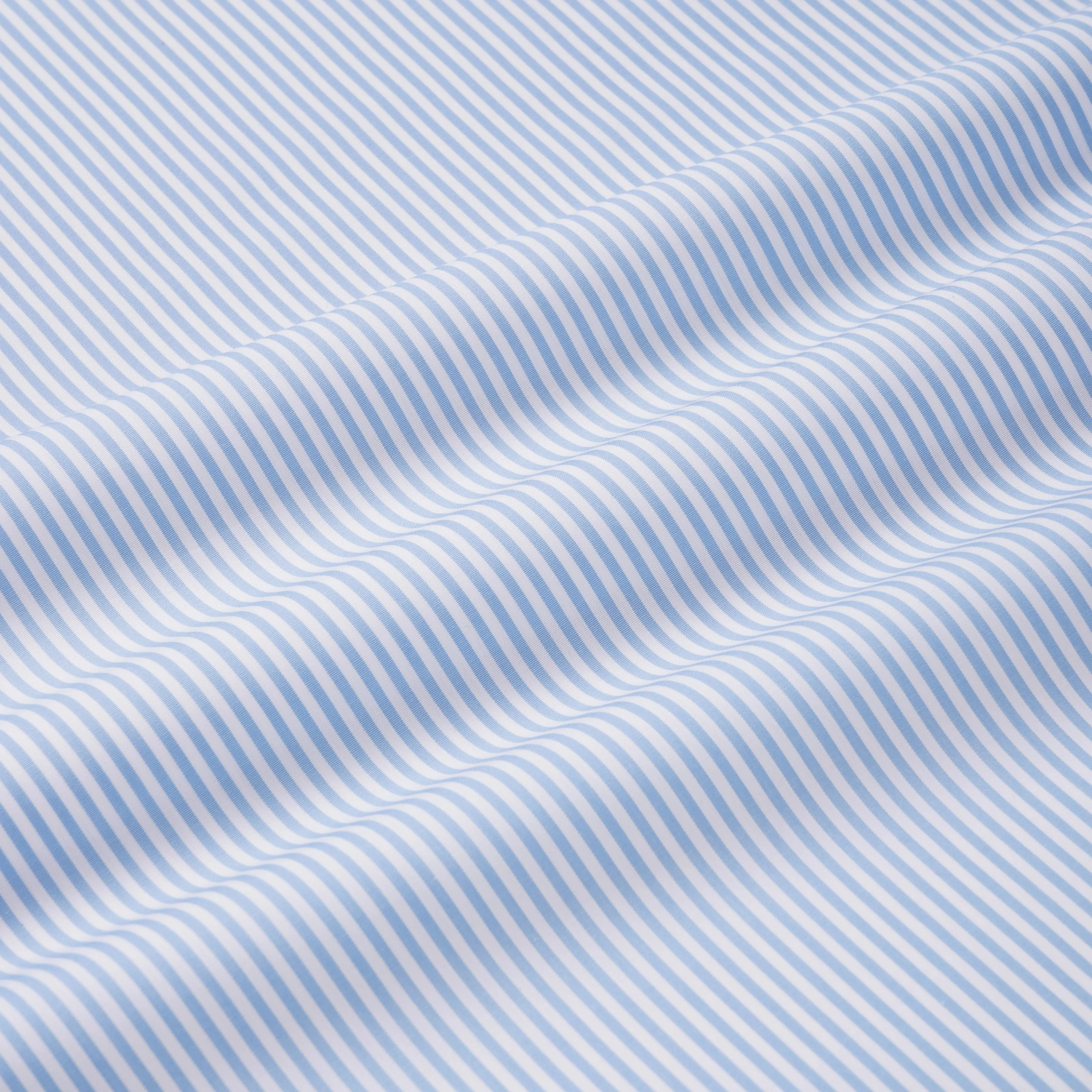 Pale Blue & White Classic Fit Essential Bengal Stripe Formal Shirt sold by Thomas Pink product image thumbnail 4