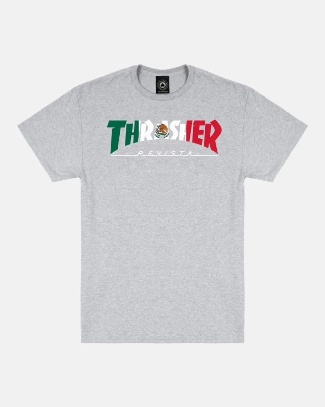 MEXICO REVISTA - TSHIRT - SPORT GREY sold by Thrasher