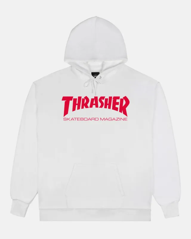 SKATE MAG - HOODIE - WHITE / RED sold by Thrasher
