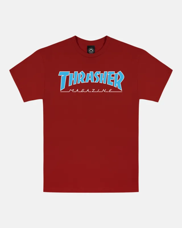OUTLINED - TSHIRT - CARDINAL RED sold by Thrasher