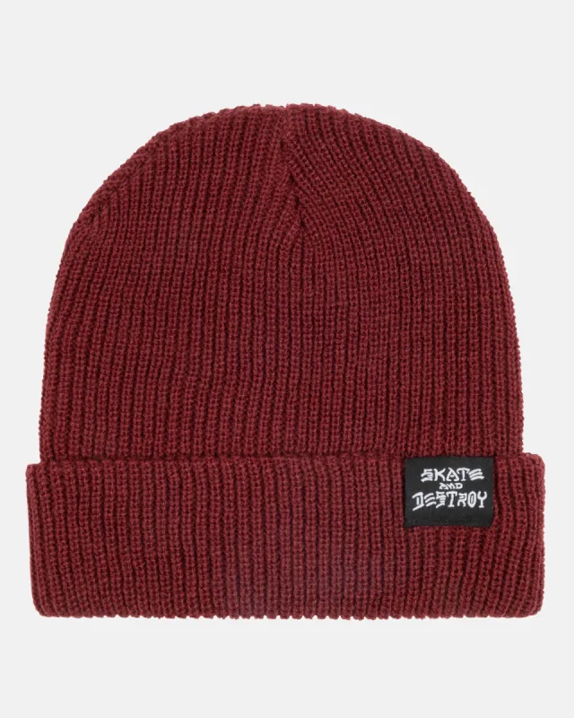 SKATEGOAT/SAD - BEANIE - MAROON sold by Thrasher