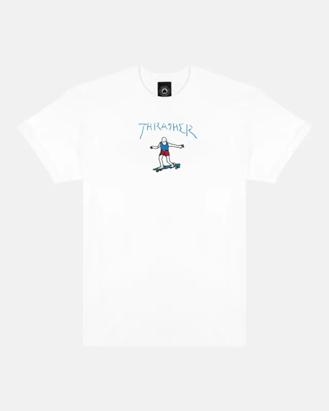GONZ - TSHIRT - WHITE / RED / BLUE sold by Thrasher