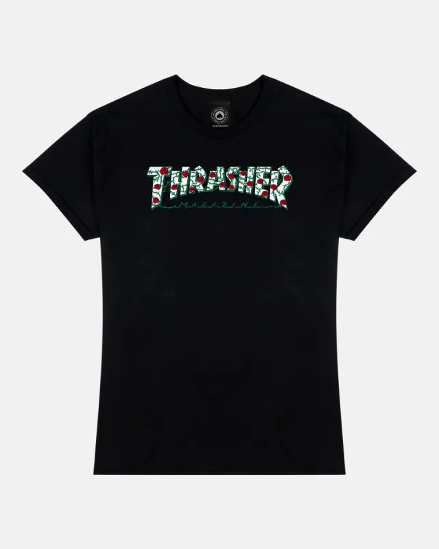 ROSES - WOMENS TSHIRT - BLACK sold by Thrasher