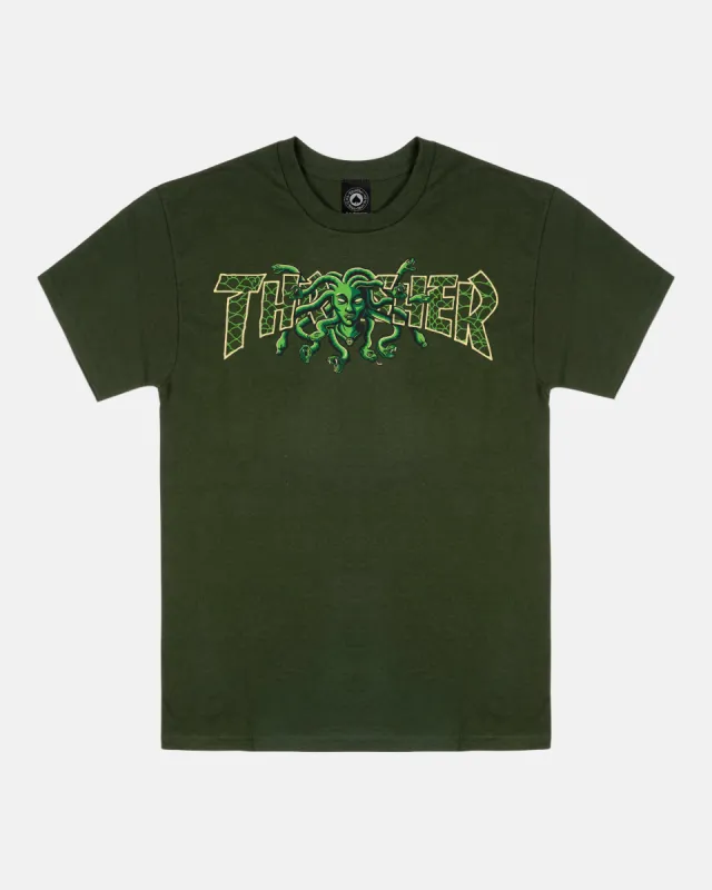 MEDUSA - T-SHIRT - FOREST GREEN sold by Thrasher