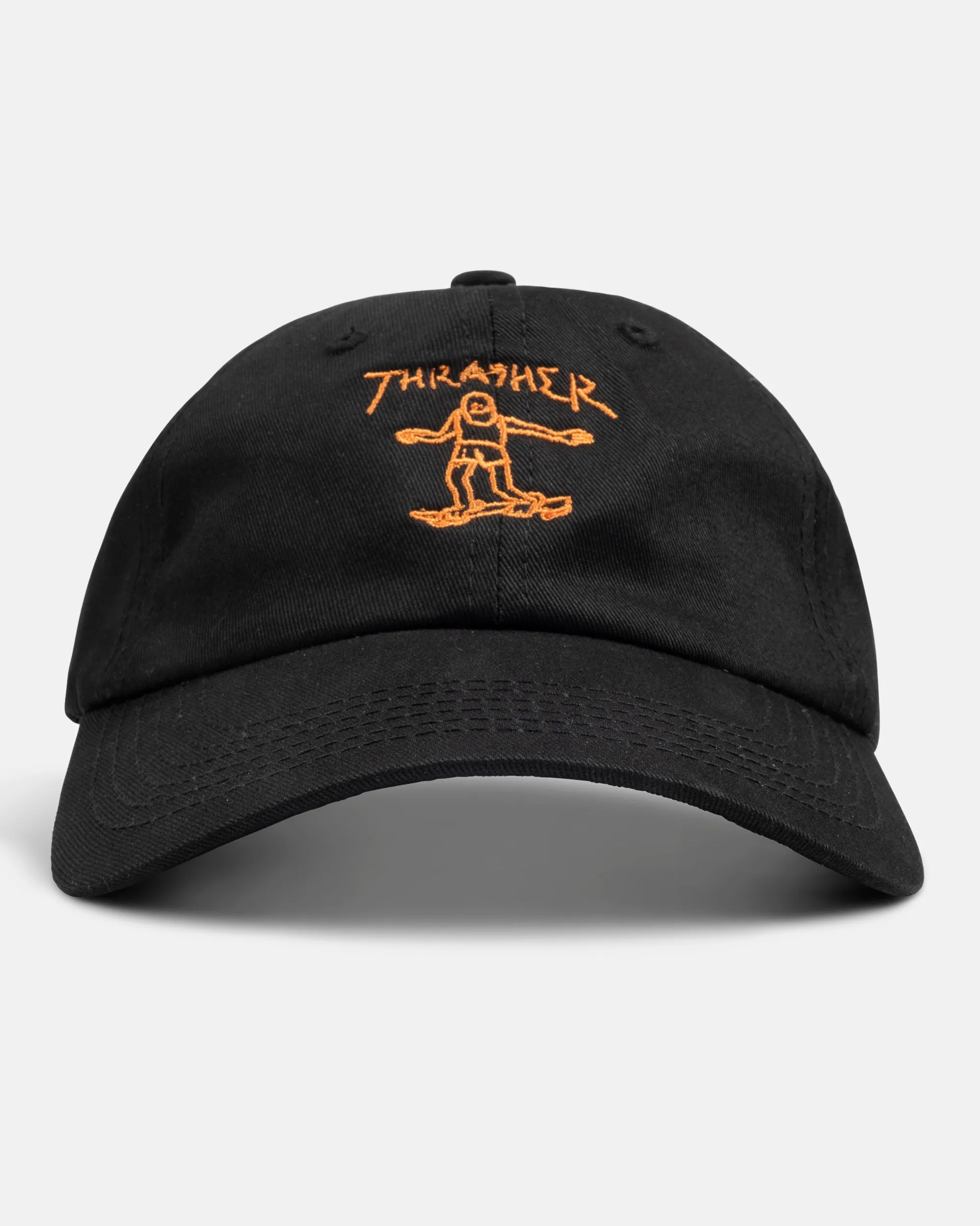 GONZ - OLD TIMER HAT - BLACK / ORANGE sold by Thrasher