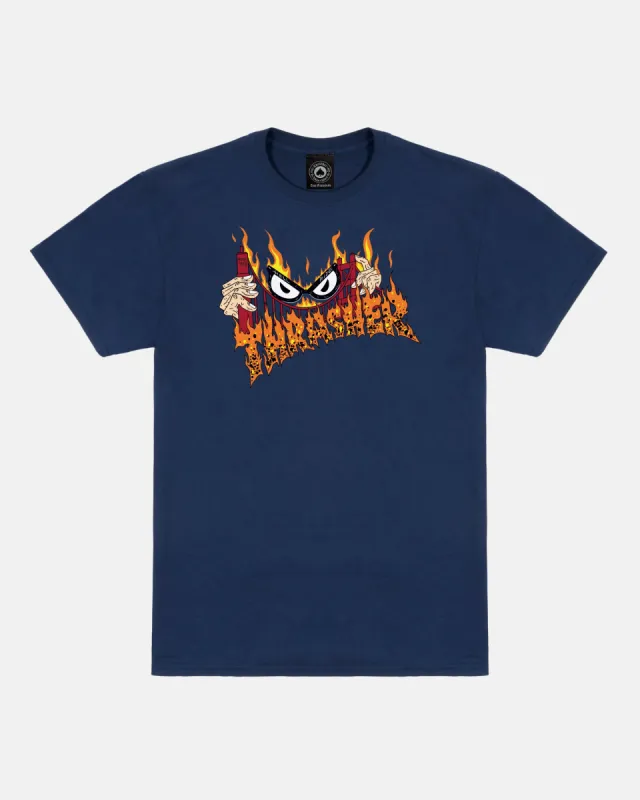 SUCKA FREE BY NECKFACE - T-SHIRT - NAVY BLUE sold by Thrasher