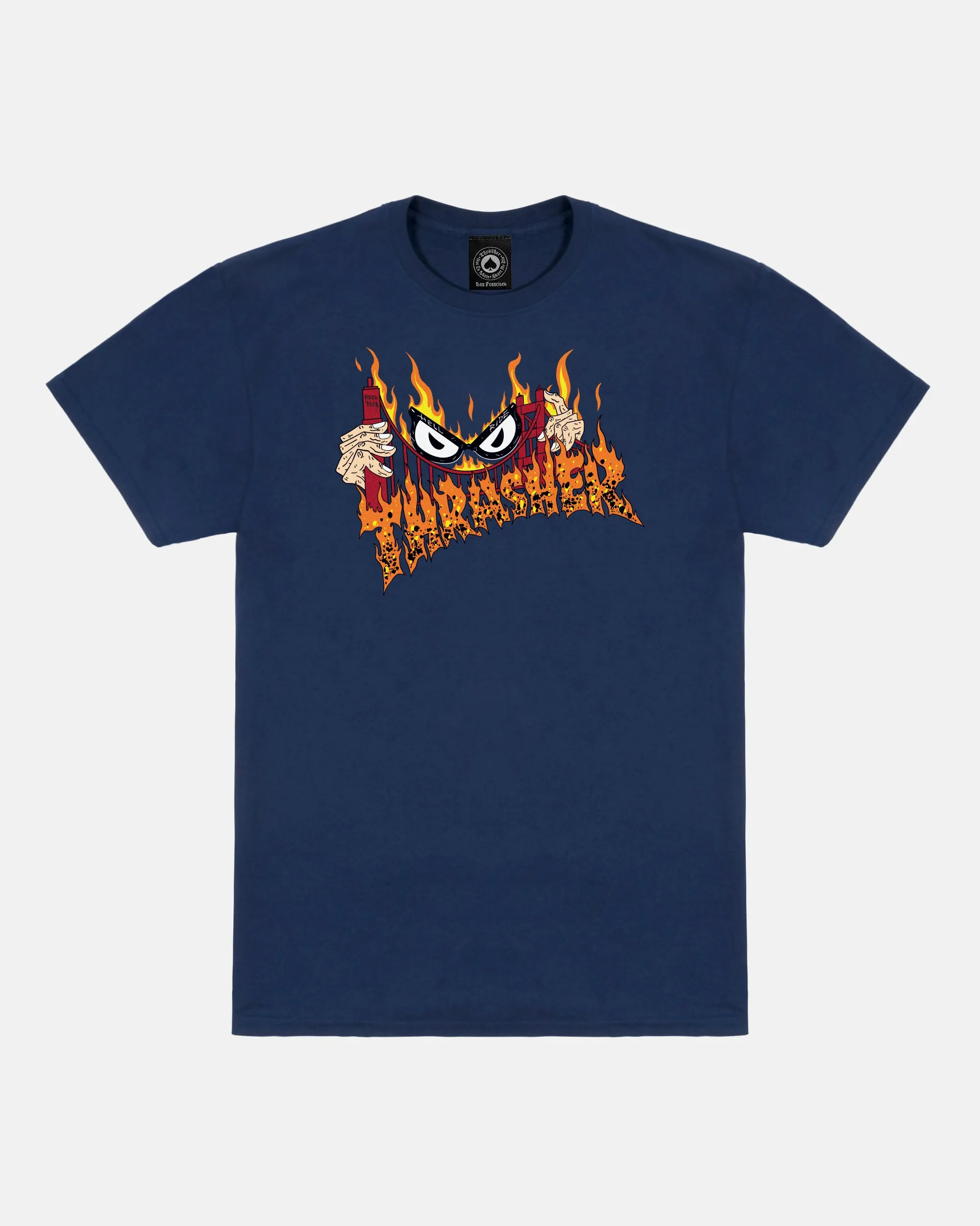 SUCKA FREE BY NECKFACE - T-SHIRT - NAVY BLUE sold by Thrasher