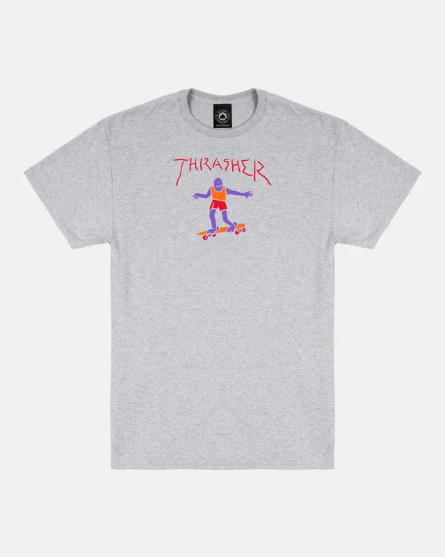 GONZ FILL - T-SHIRT - ASH GREY sold by Thrasher