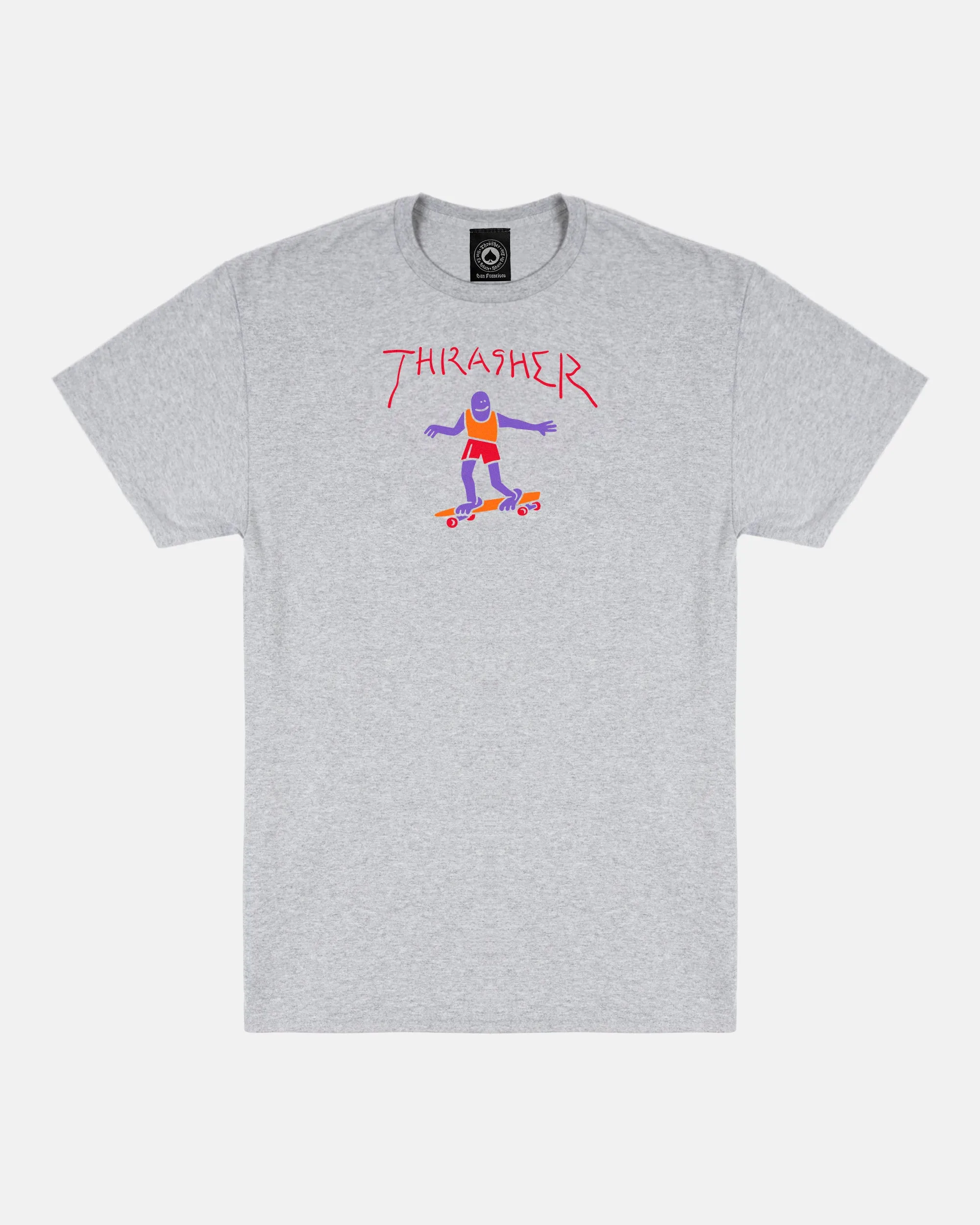 GONZ FILL - T-SHIRT - ASH GREY sold by Thrasher