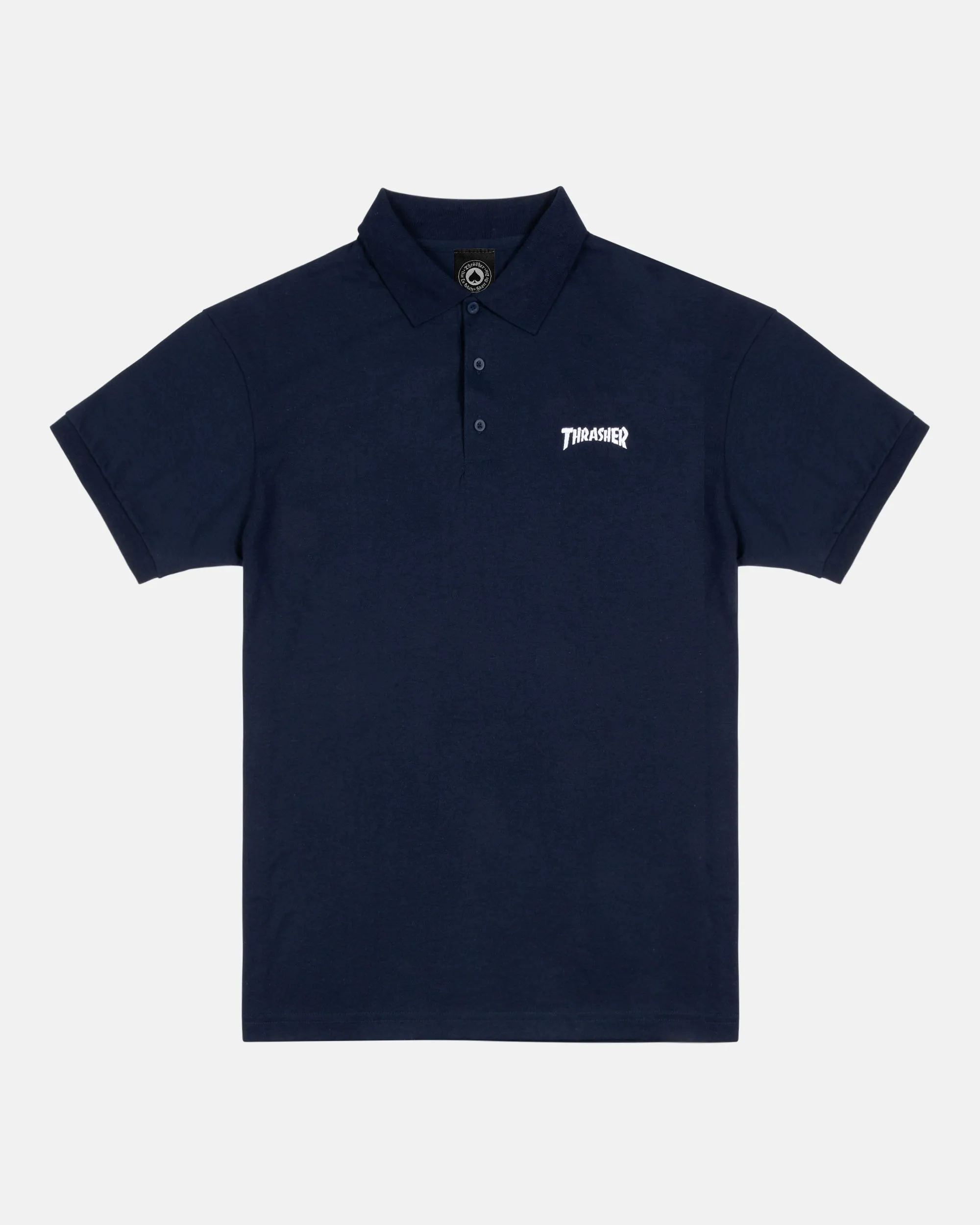 THRASHER - POLO - NAVY sold by Thrasher