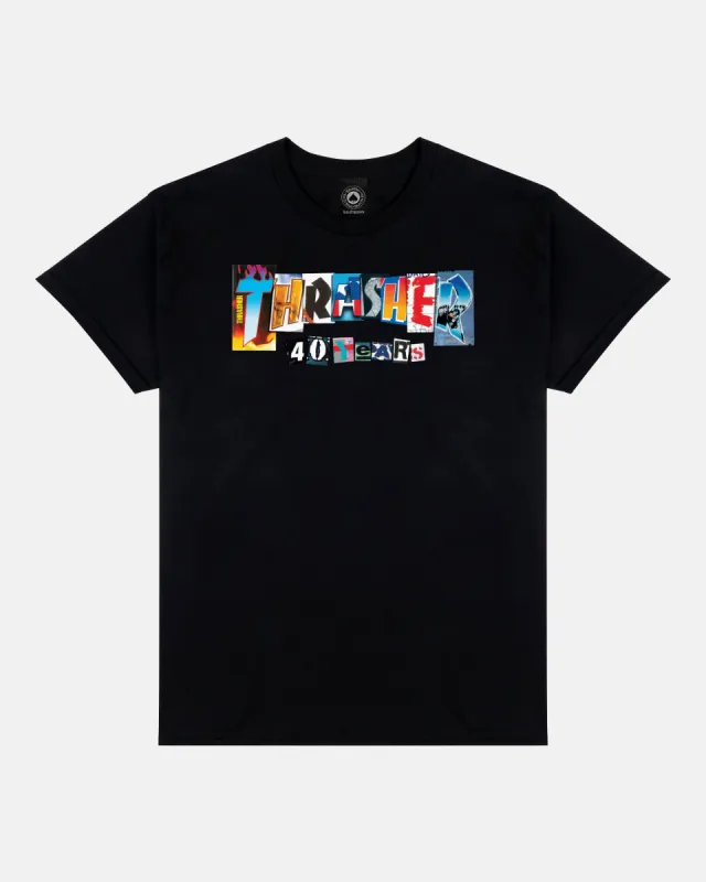 40 YEARS - TSHIRT - BLACK sold by Thrasher