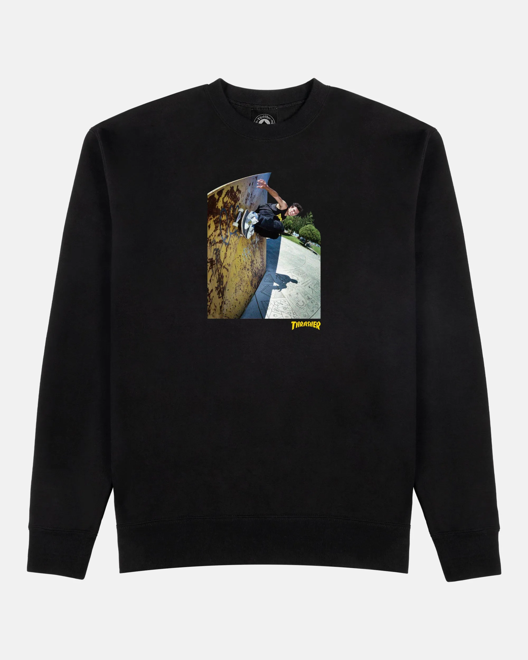 MIC-E WALLRIDE - CREWNECK - BLACK sold by Thrasher