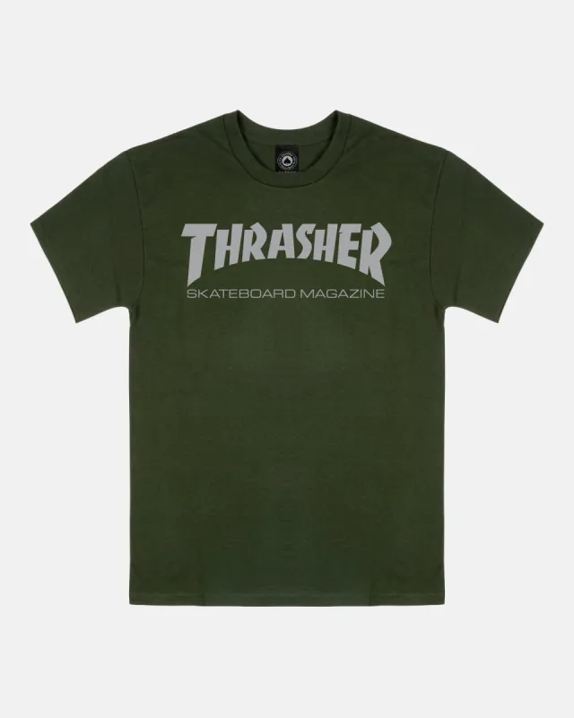 SKATE MAG - TSHIRT - FOREST GREEN / GREY sold by Thrasher