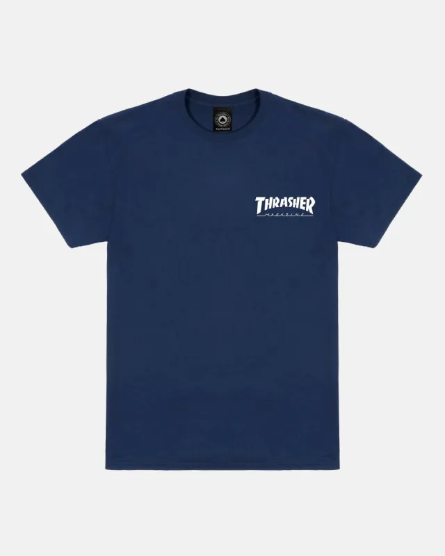 LITTLE THRASHER - T-SHIRT - NAVY BLUE sold by Thrasher