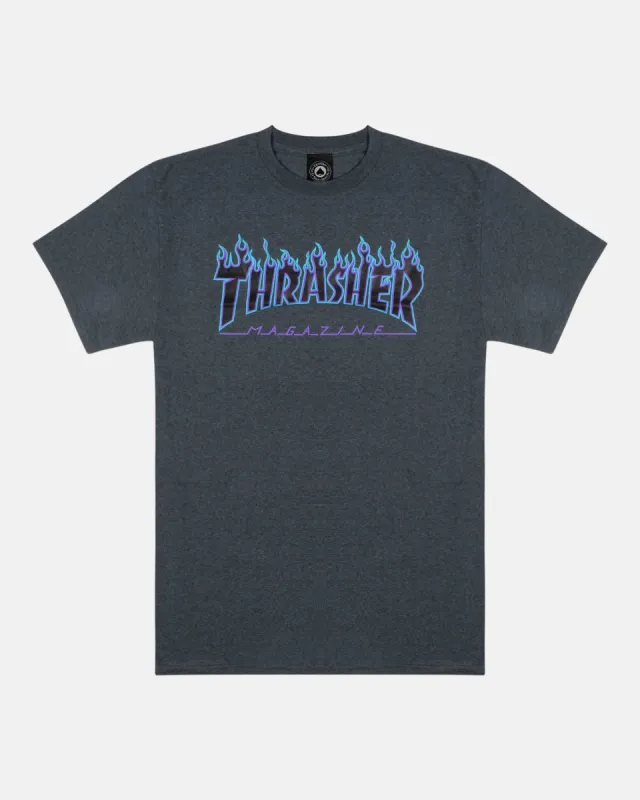 FLAME - TSHIRT - DARK HEATHER sold by Thrasher