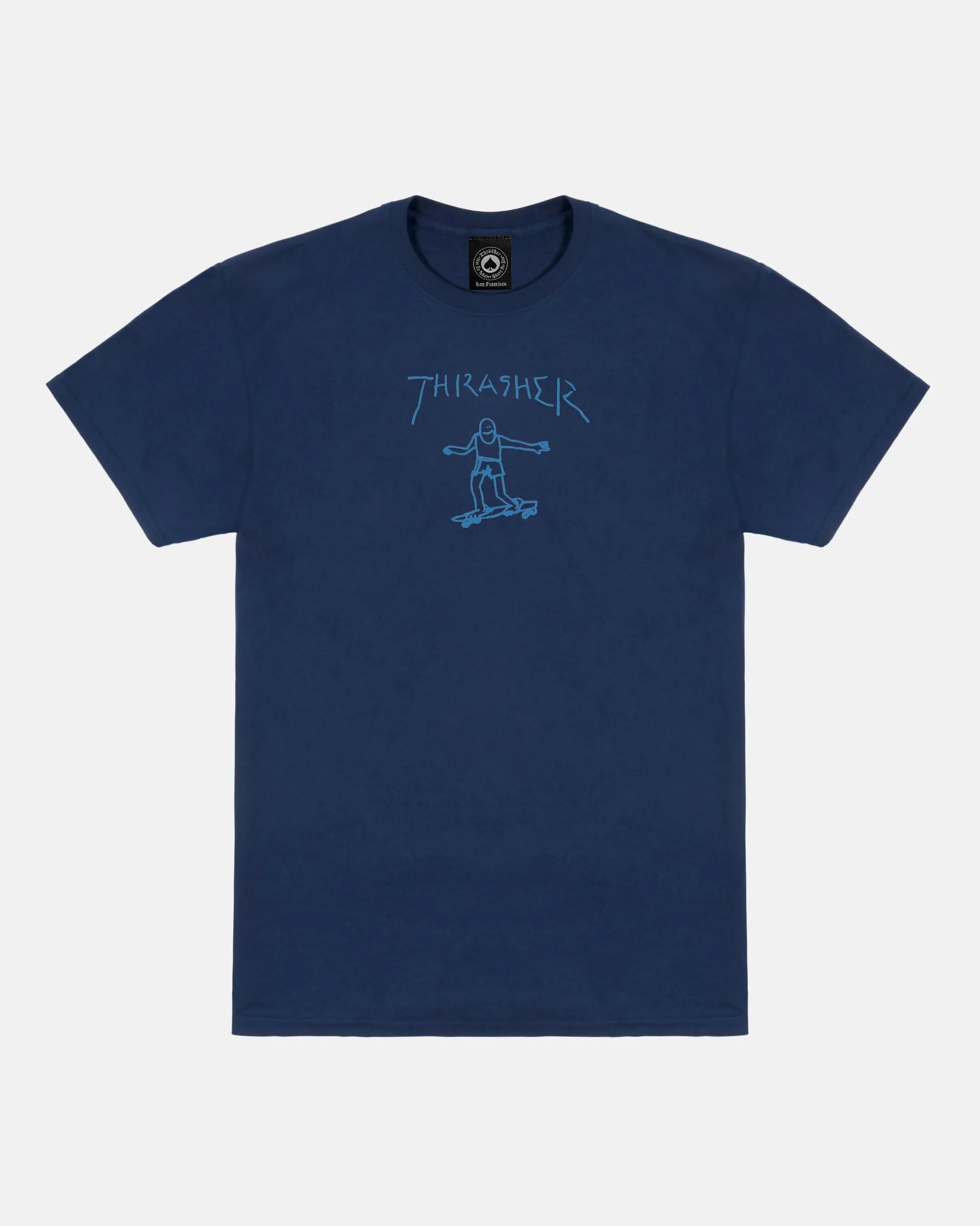 GONZ - TSHIRT - NAVY / BLUE sold by Thrasher