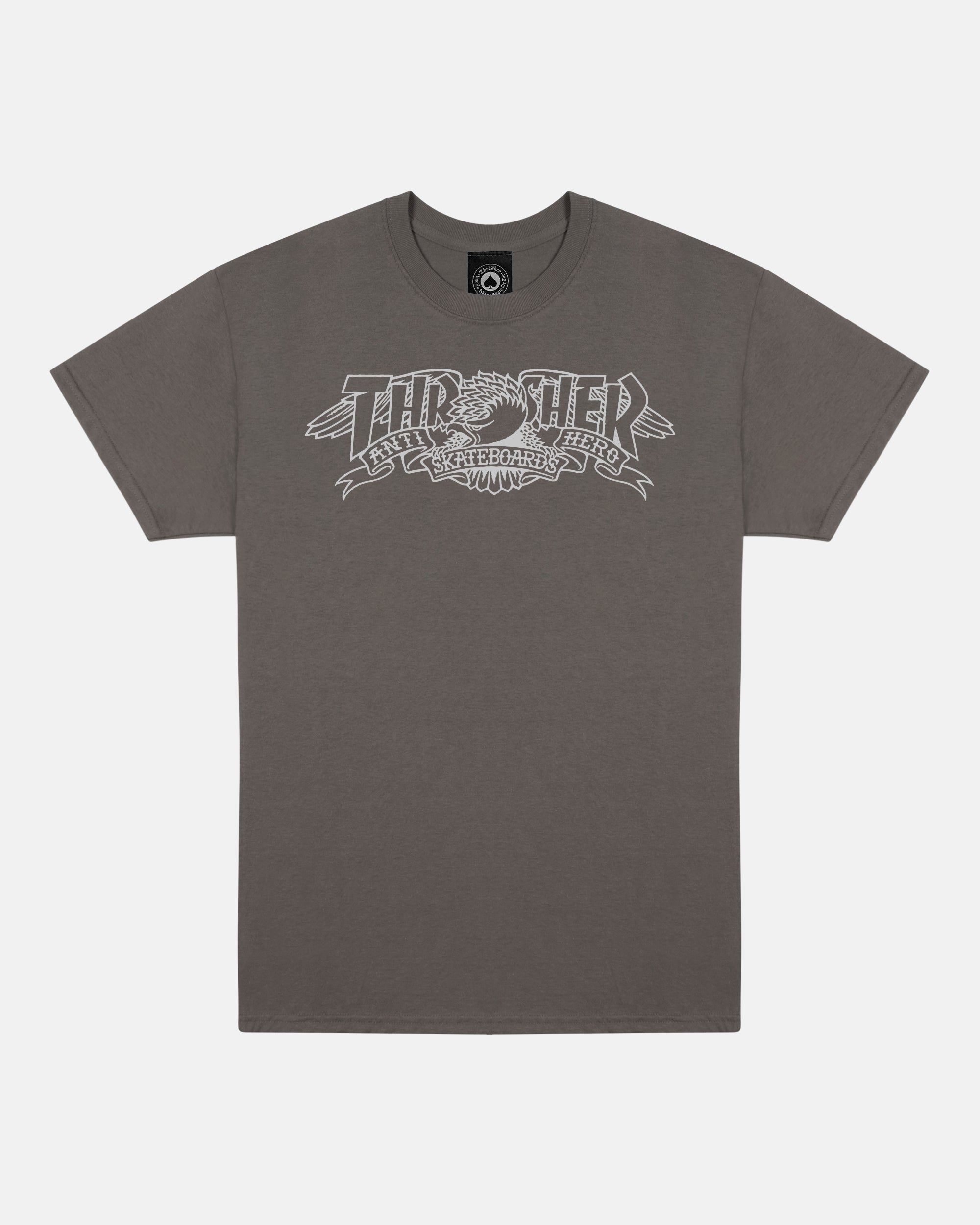 MAG BANNER - TSHIRT - CHARCOAL sold by Thrasher