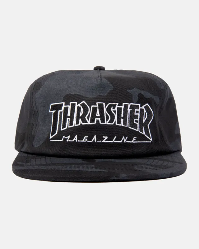 Outlined Snapback (Camo) sold by Thrasher