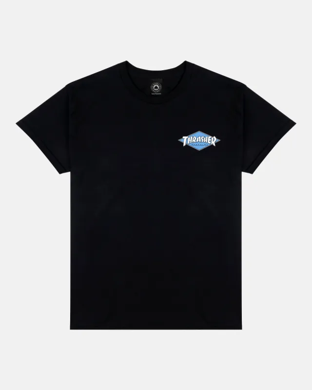LITTLE DIAMOND-T-SHIRT-BLACK sold by Thrasher