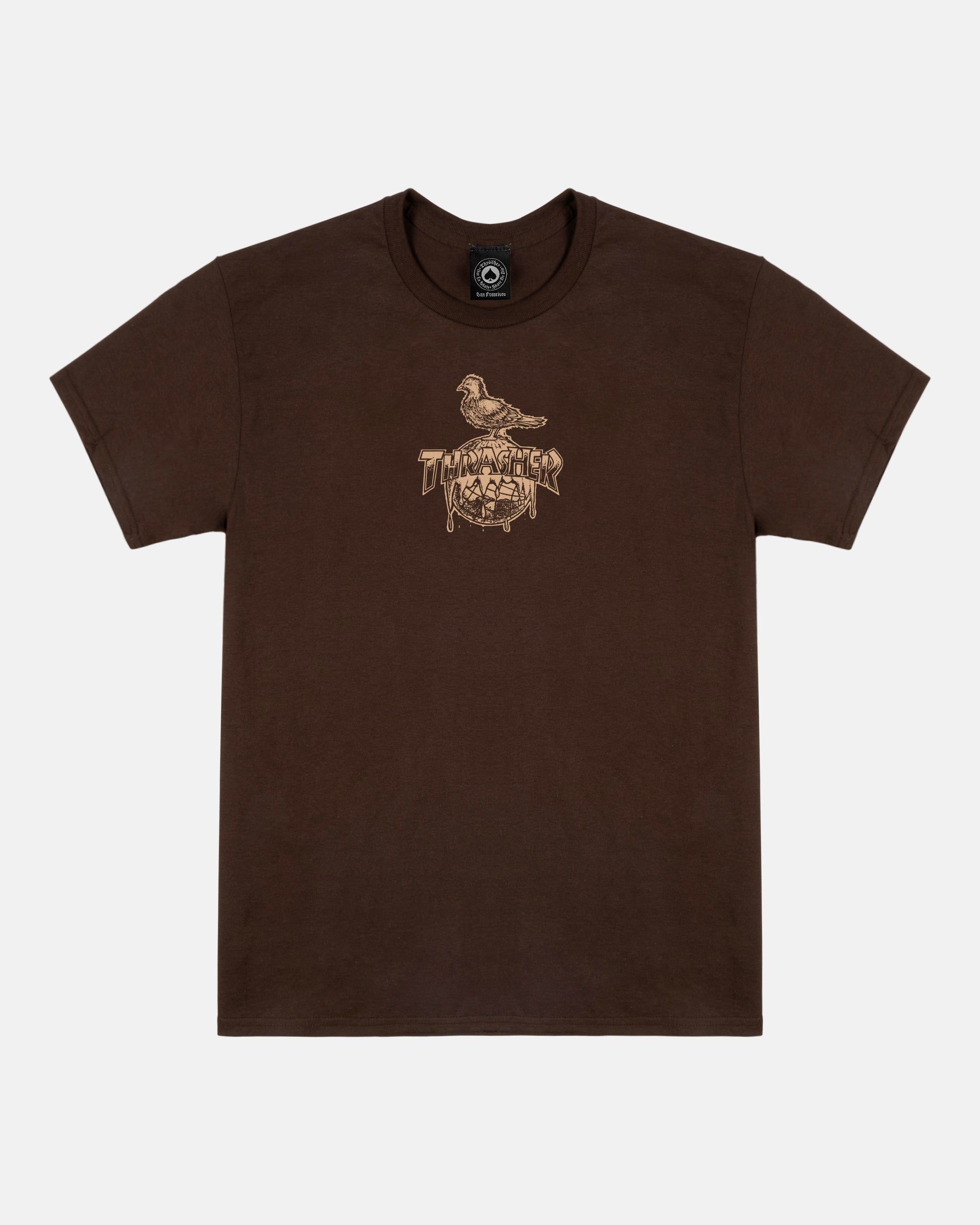 COVER THE EARTH - TSHIRT - DARK CHOCOLATE sold by Thrasher