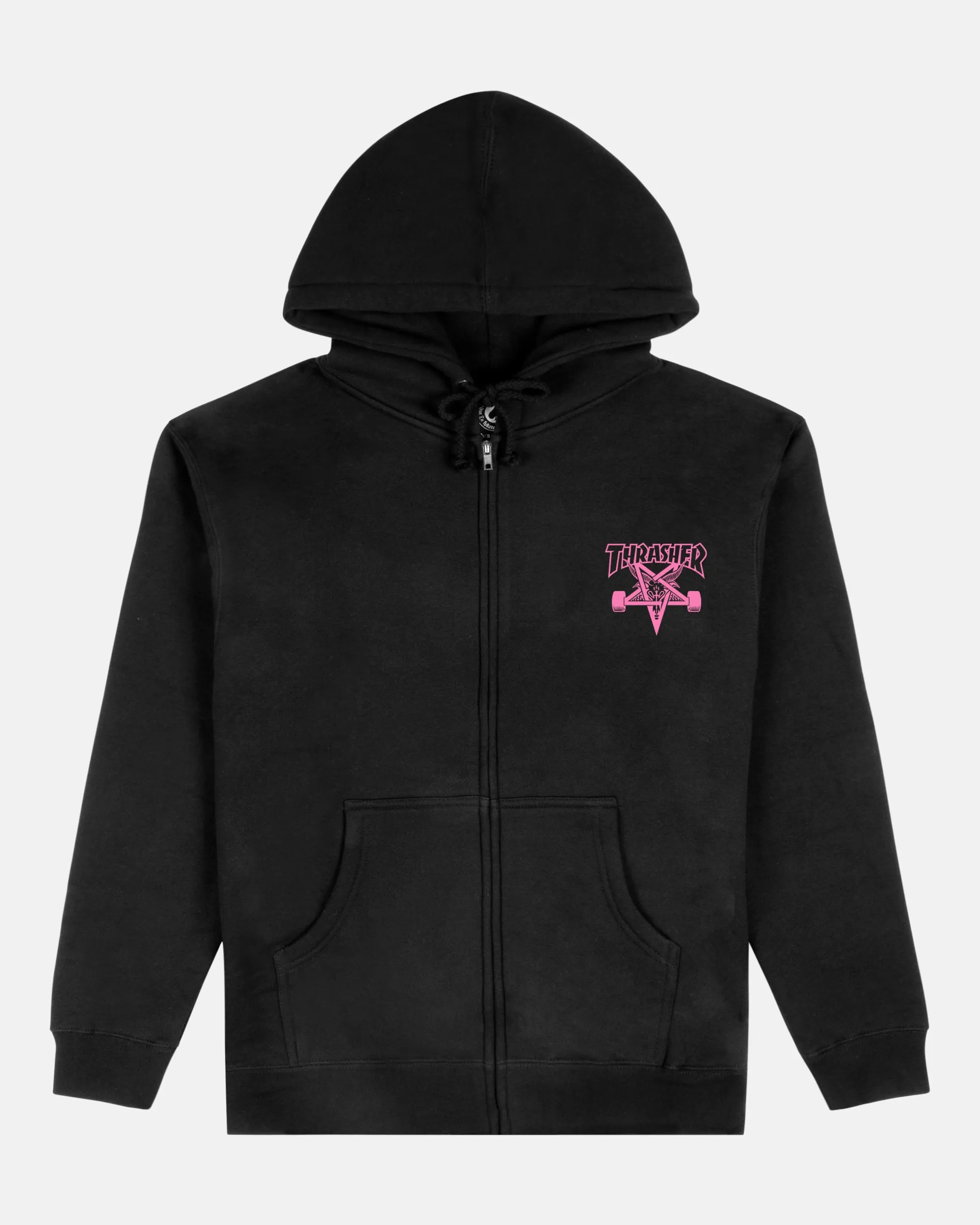 SKATEGOAT - ZIP HOODIE - BLACK/PINK sold by Thrasher