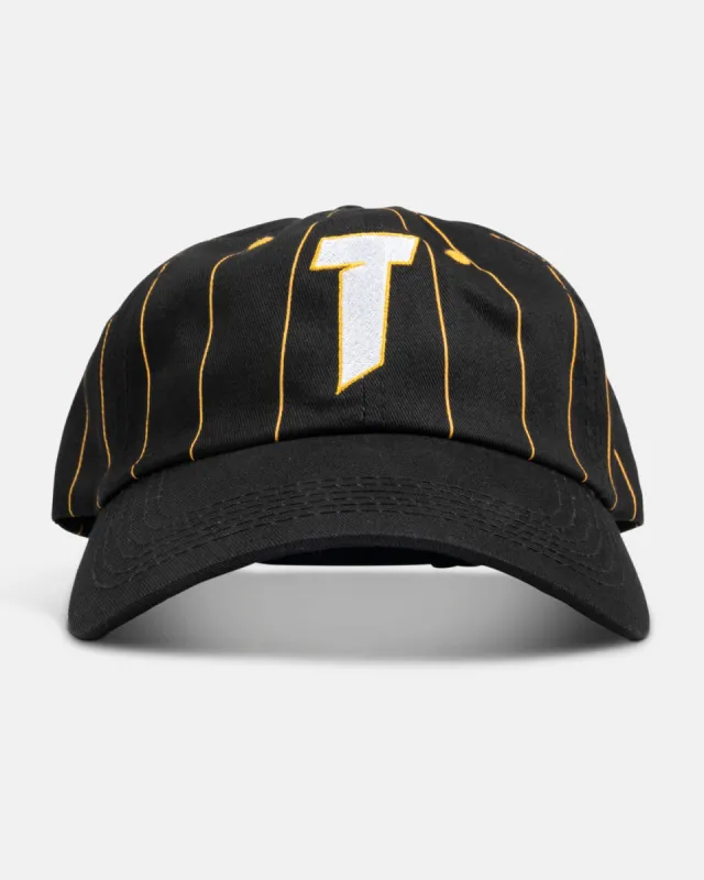T LOGO - OLD TIMER HAT - BLACK / YELLOW sold by Thrasher