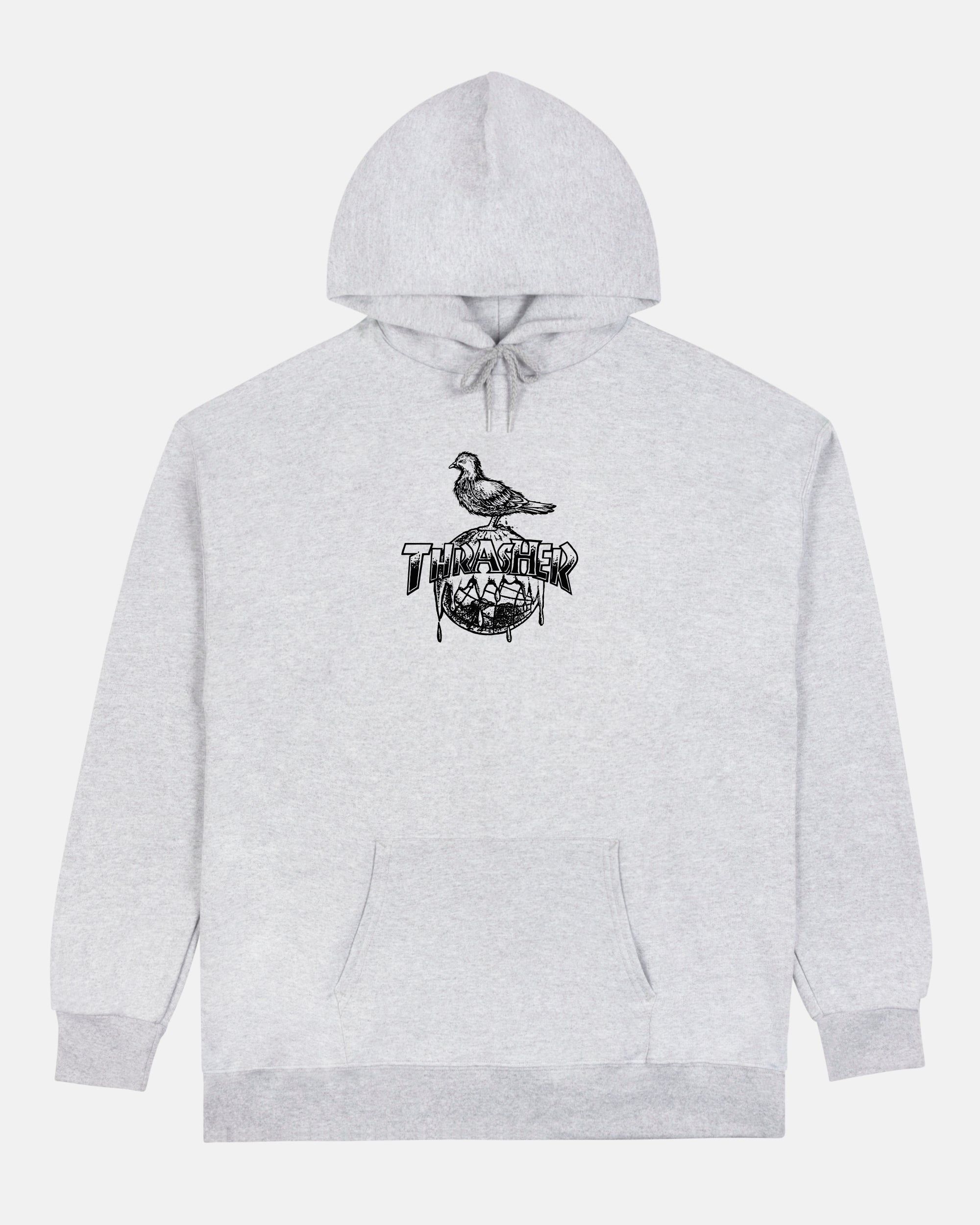 COVER THE EARTH - HOODIE - ASH GREY sold by Thrasher