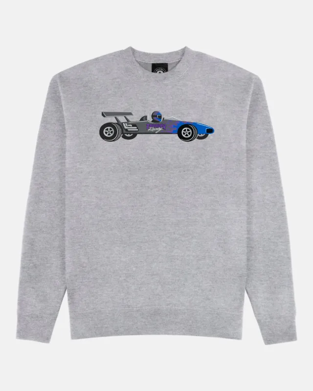 RACECAR - CREWNECK - GREY sold by Thrasher