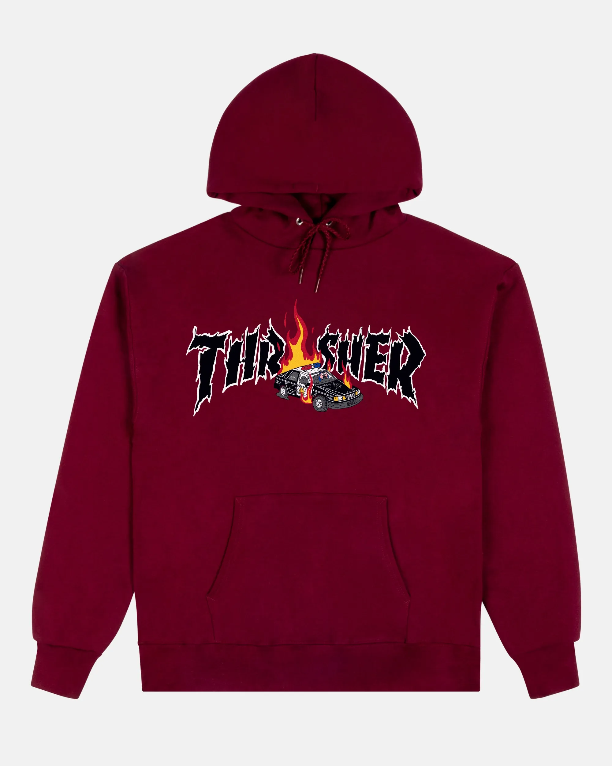 COP CAR-HOODIE-MAROON sold by Thrasher