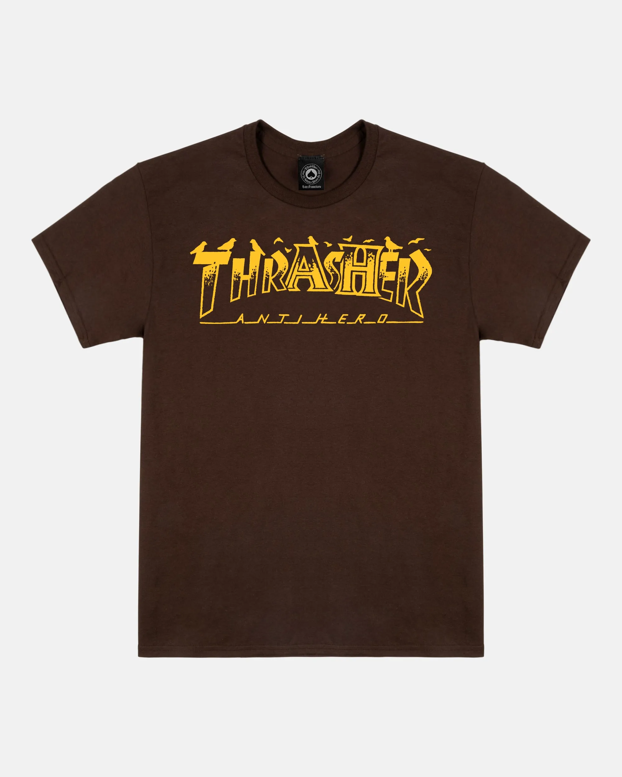 PIGEON MAG - TSHIRT - DARK CHOCOLATE sold by Thrasher